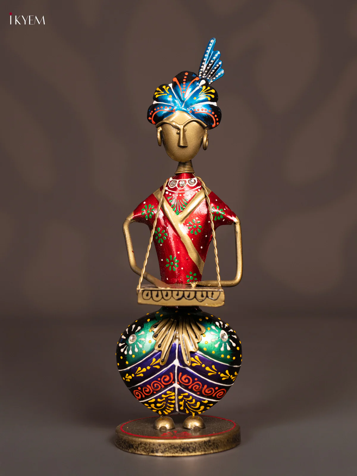 Metal Hand-Painted Musician Set of 3 - 11 Inch - KN12139 - Image 3