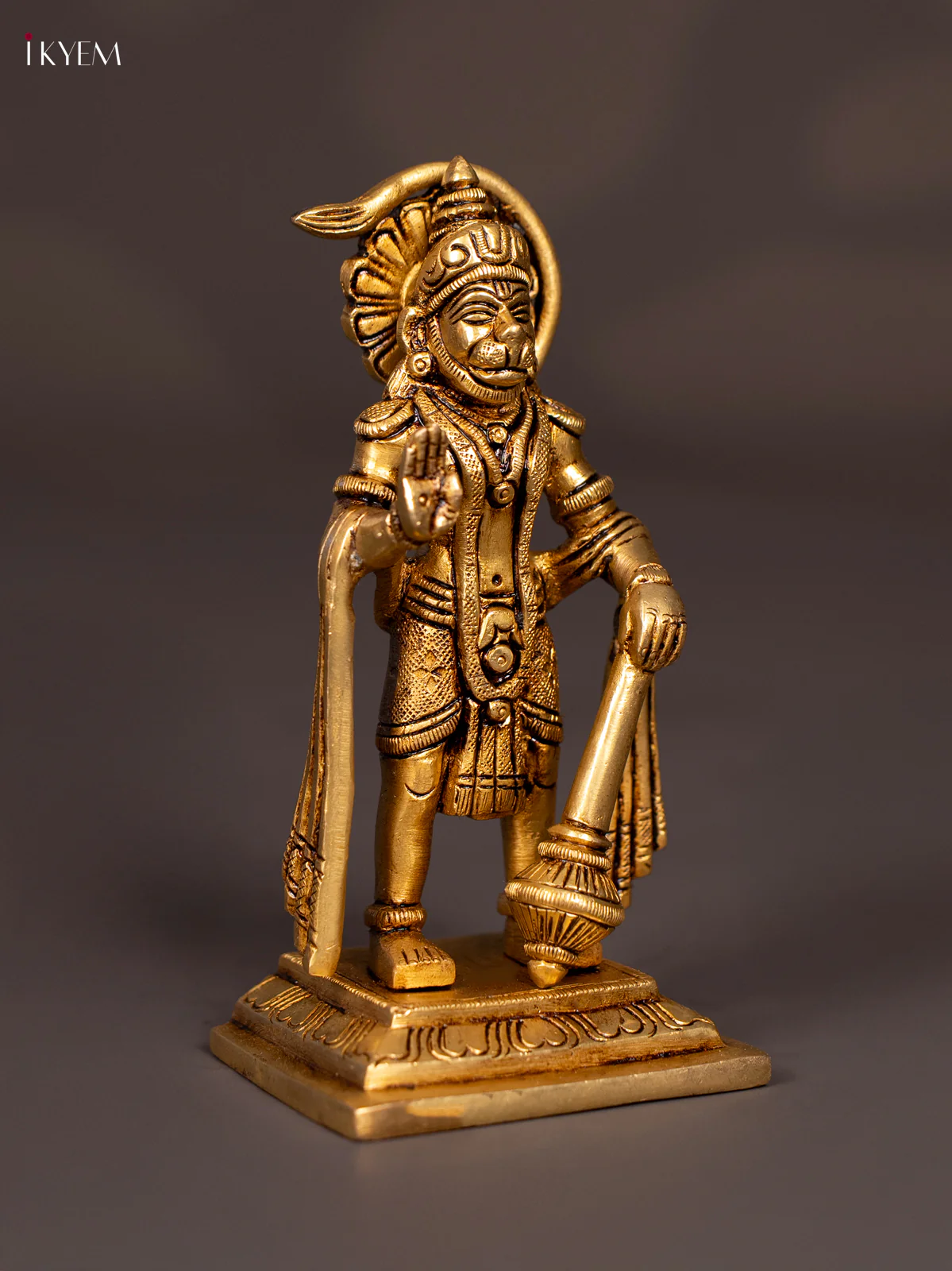 Brass Standing Hanuman Idol - 6 Inch - KN16113 - Image 2