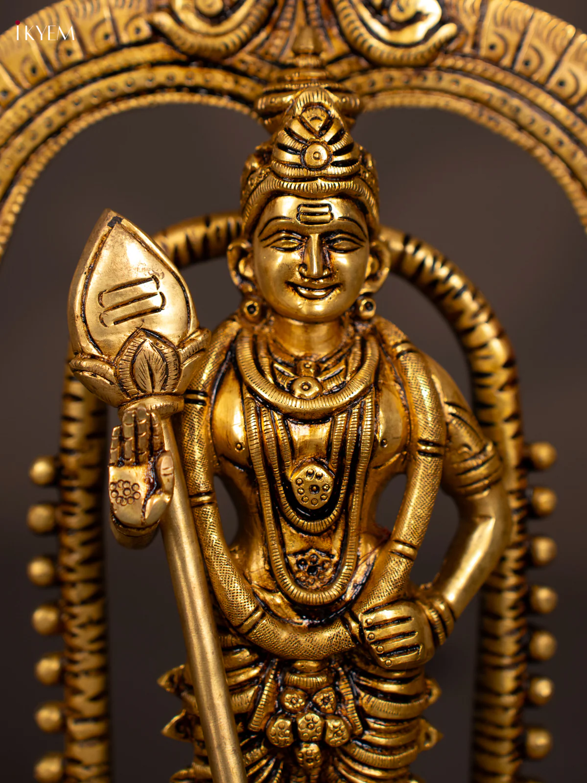 Brass Murugar Idol - 13 Inch - KN16116 - Image 3