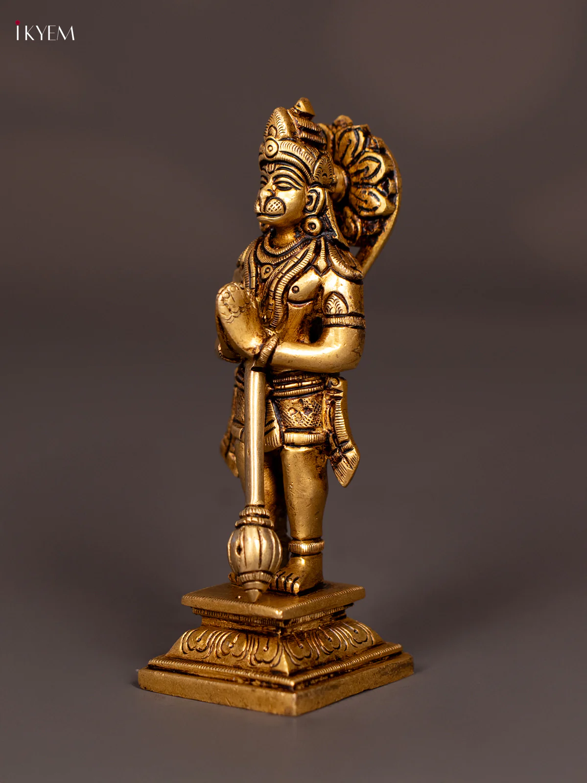 Brass Standing Hanuman Idol - 5 Inch - KN16124 - Image 3