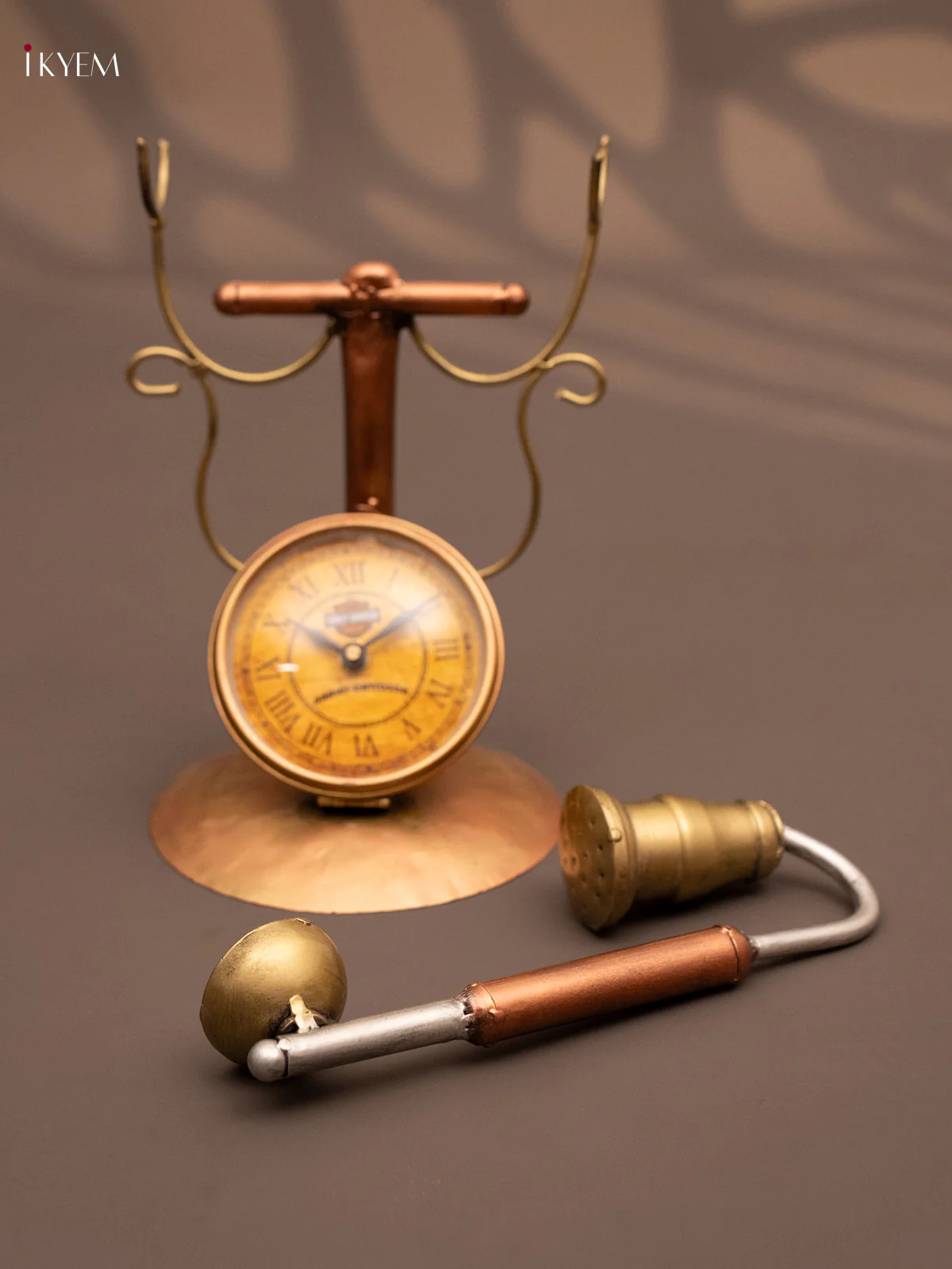 Metal Vintage Telephone Clock - 9.5 Inch - KN17120 - Image 4
