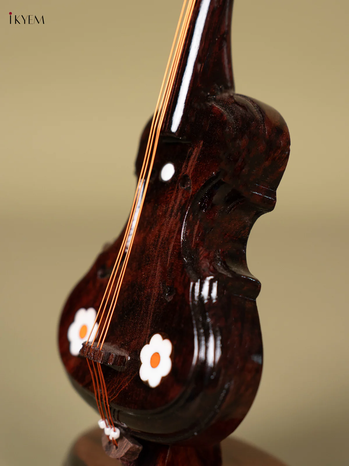 Mysore Rosewood Carved Violin - BIG - KN26127 - Image 3