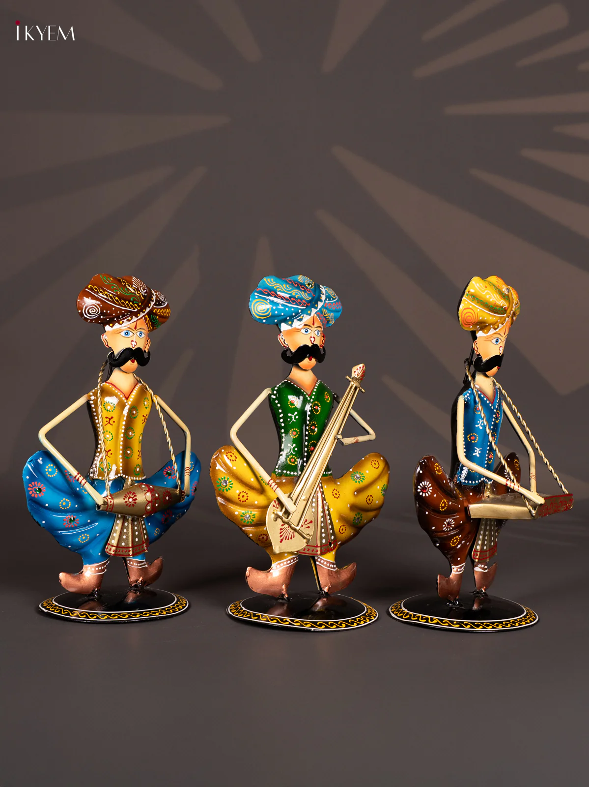 METAL PAINTED SITTING MUSICAL (SET OF 3) - KN29120 - Image 2