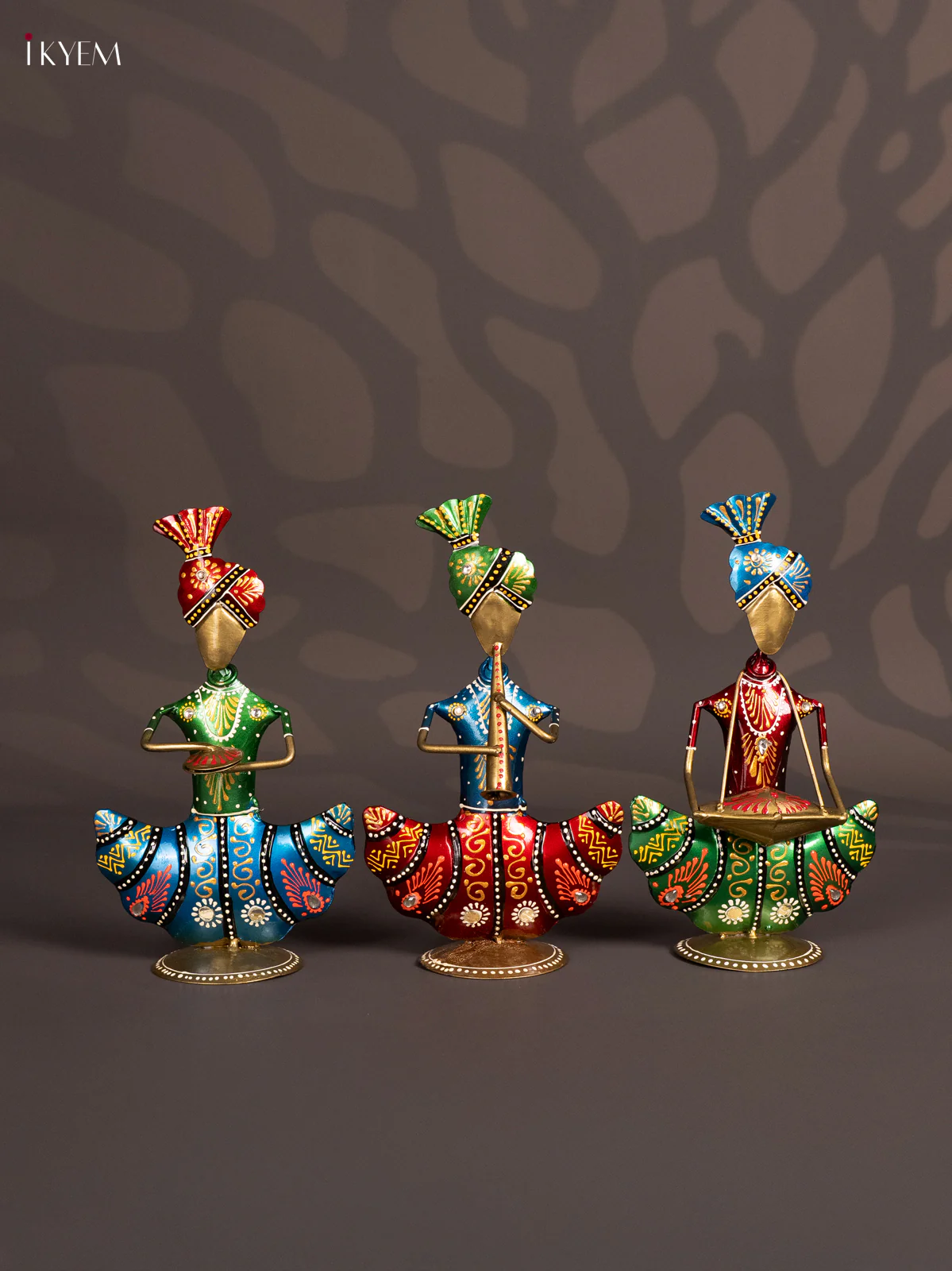 METAL PAINTED MUSICAL SIT (SET OF 3) - KN29135