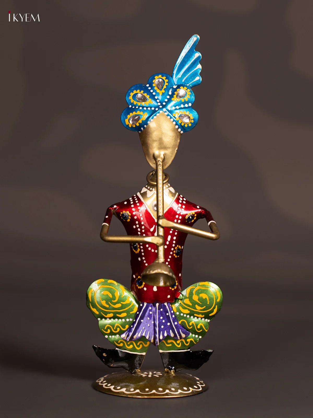 METAL PAINTED MUSICAL SITTING MAN (SET OF3) - Image 4