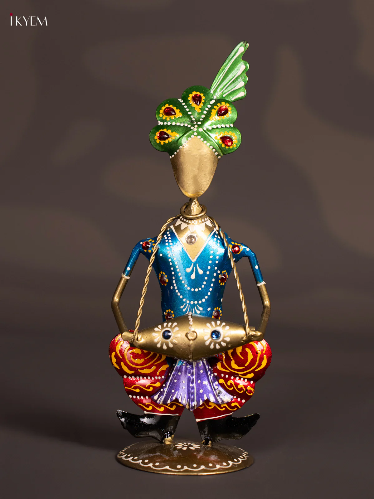 METAL PAINTED MUSICAL SITTING MAN (SET OF3) - Image 5