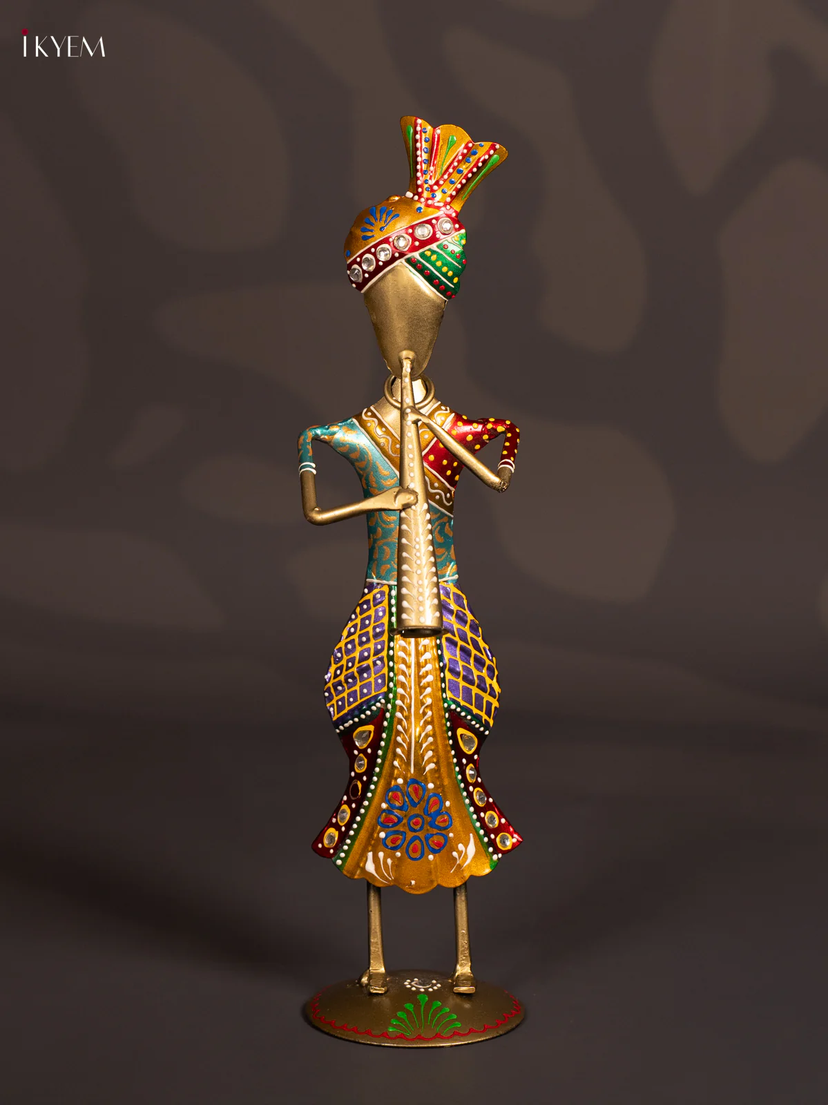 METAL PAINTED MUSICAL SARDAR (SET OF 3) - KN29147 - Image 3