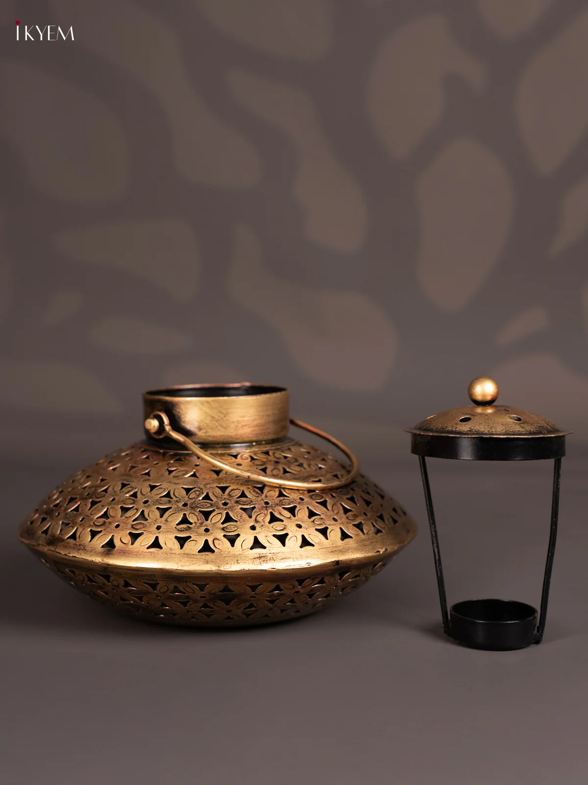 METAL PAINTED T - LIGHT LANTERN - BIG - KN29178 - Image 3