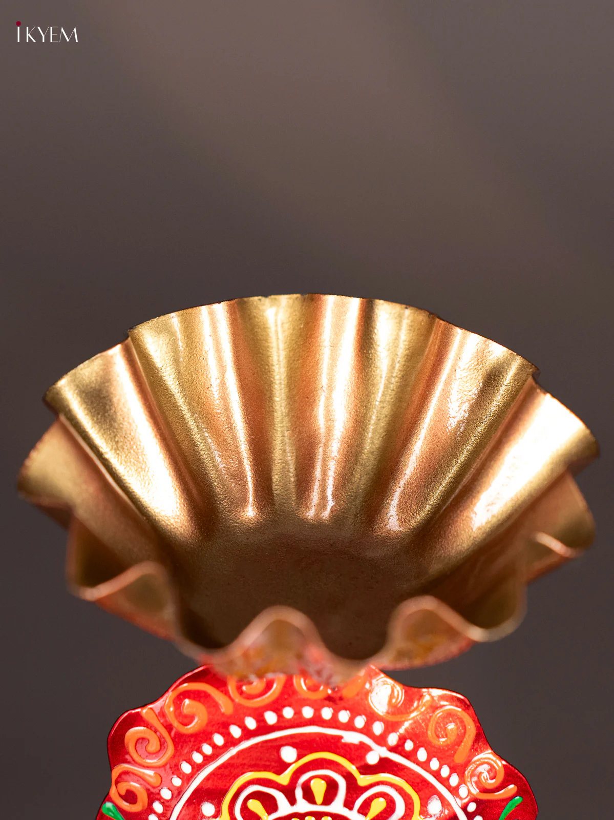 METAL PAINTED TEA LIGHT GANESH ON STAND - Image 3