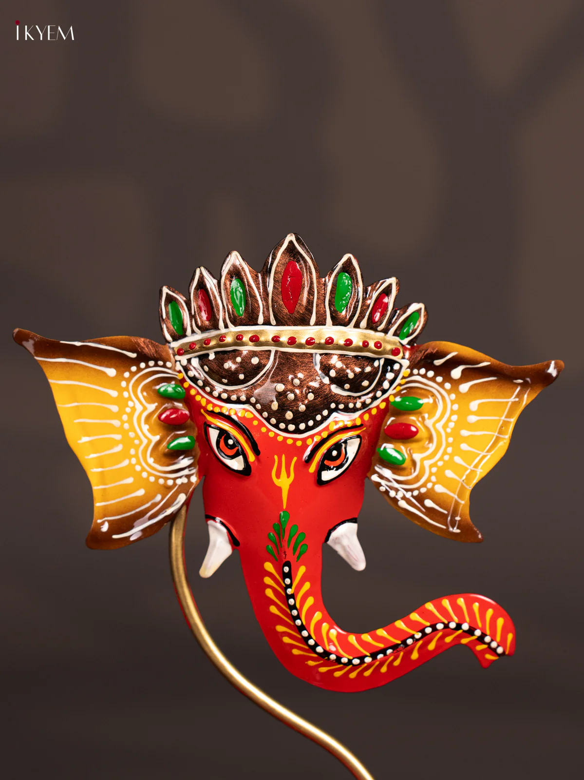 METAL PAINTED GANESHA T- LIGHT - KN29200 - Image 2