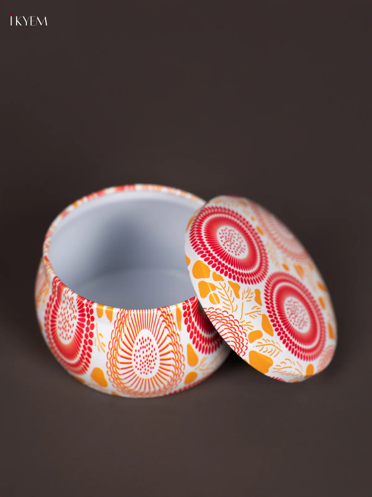 Round Decorative Tin Box - Multicolour - KN31224 - Image 2