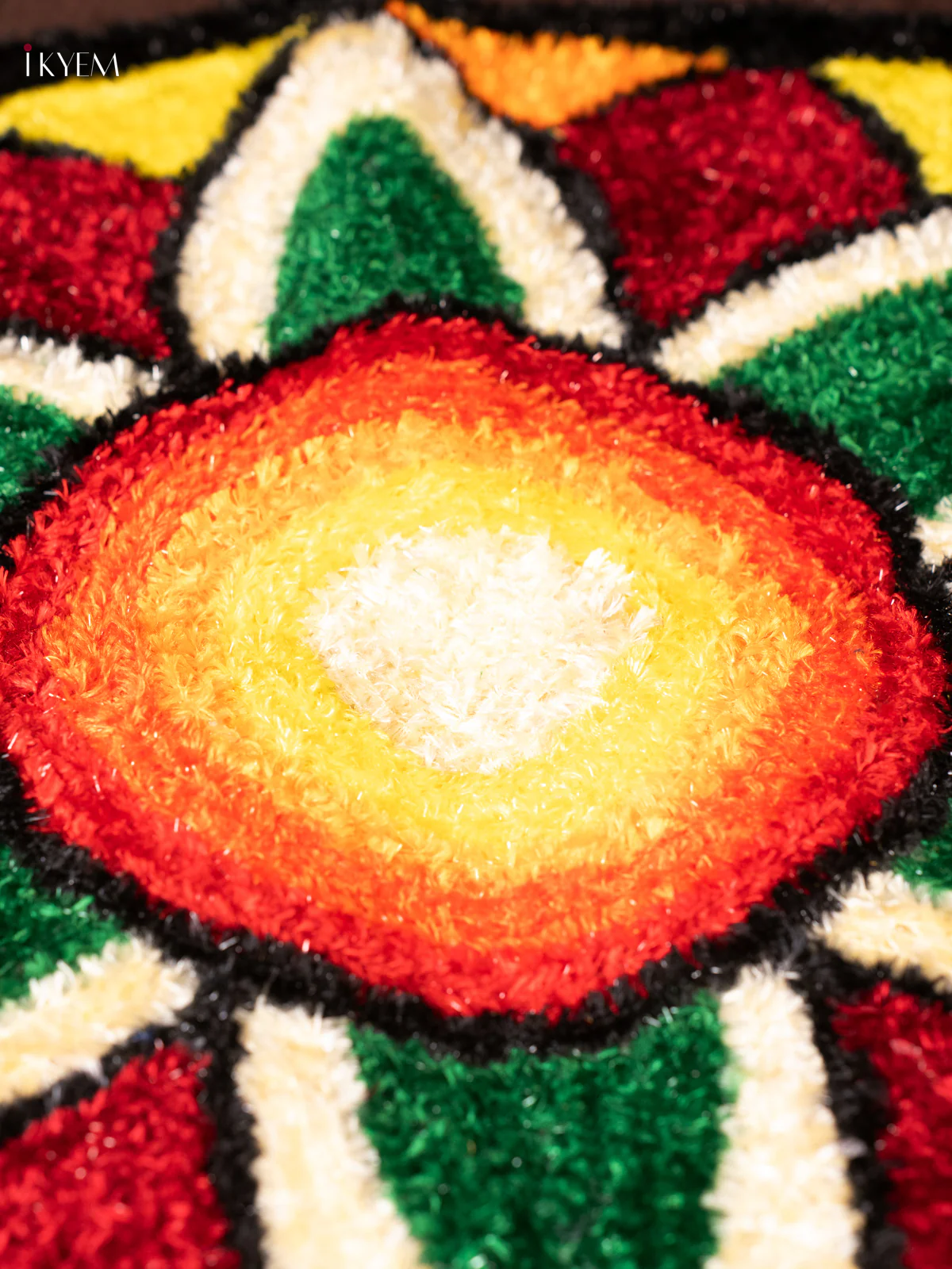 Floral Mat Round - Rangoli - KN31236 - Image 2