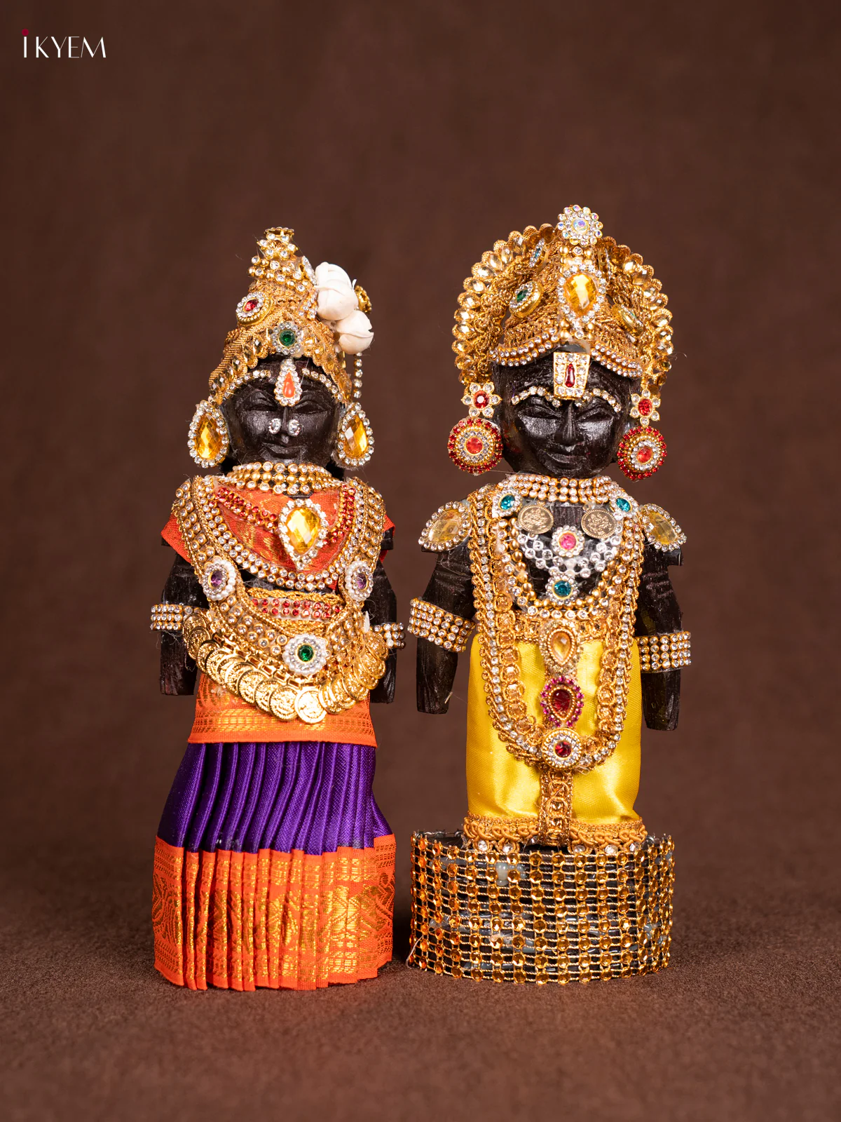 Balaji Padmavathy Thayar MARAPACHI Seer Varisai- Golu Display Doll - Violet 8 inch - KN31246