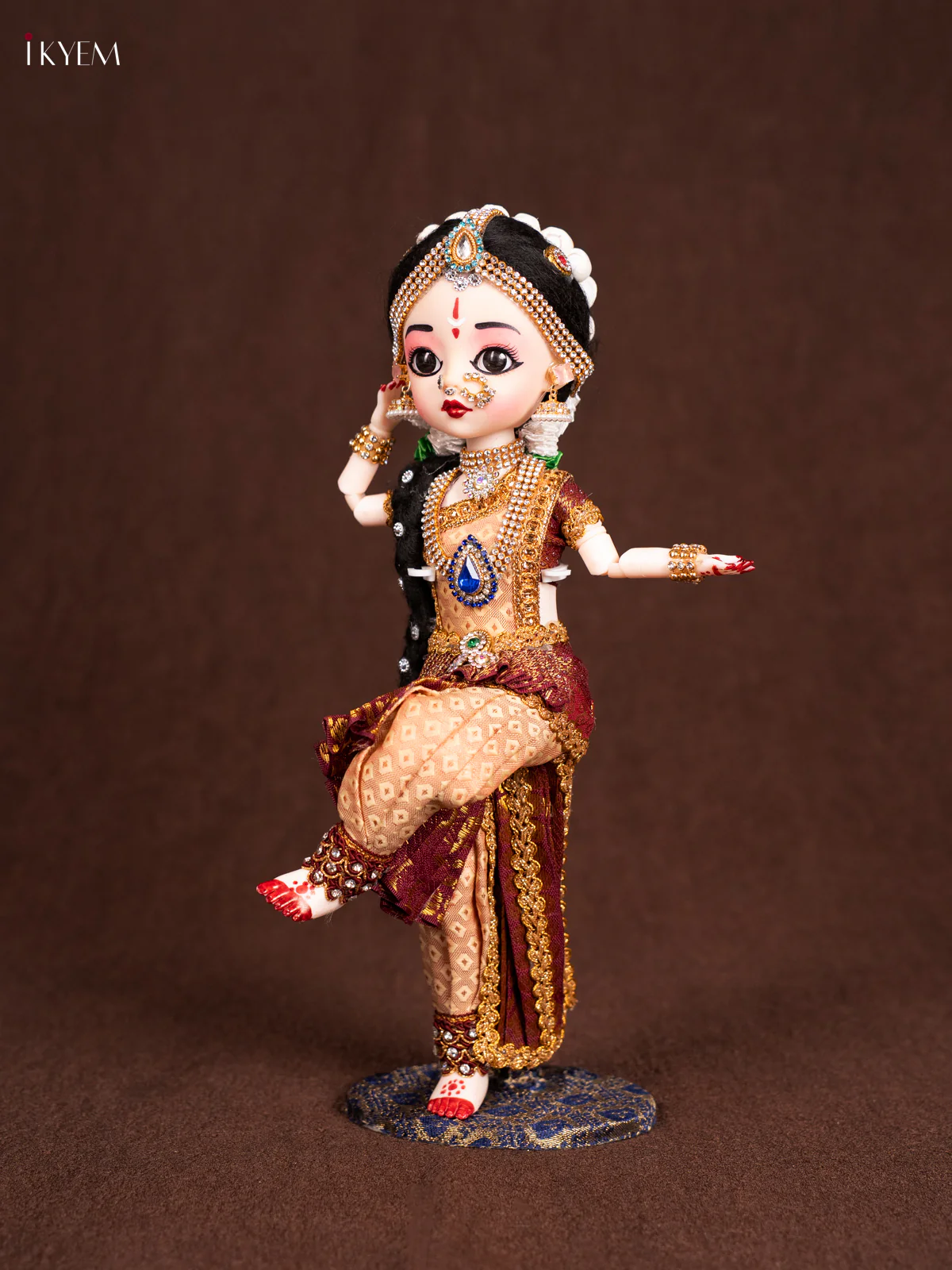 Bharatha Natyam - Seer Varisai-Cream 12 inch - KN31251 - Image 3