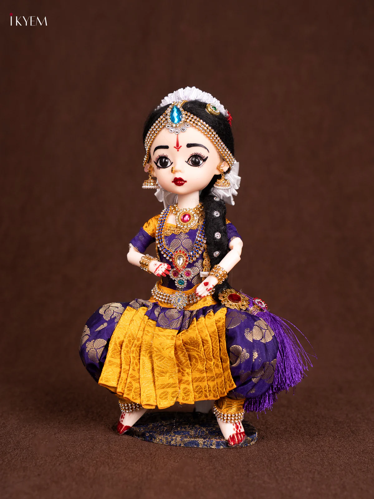 Bharatha Natyam -Seer Varisai- Yellow 10 inch - KN31254 - Image 2