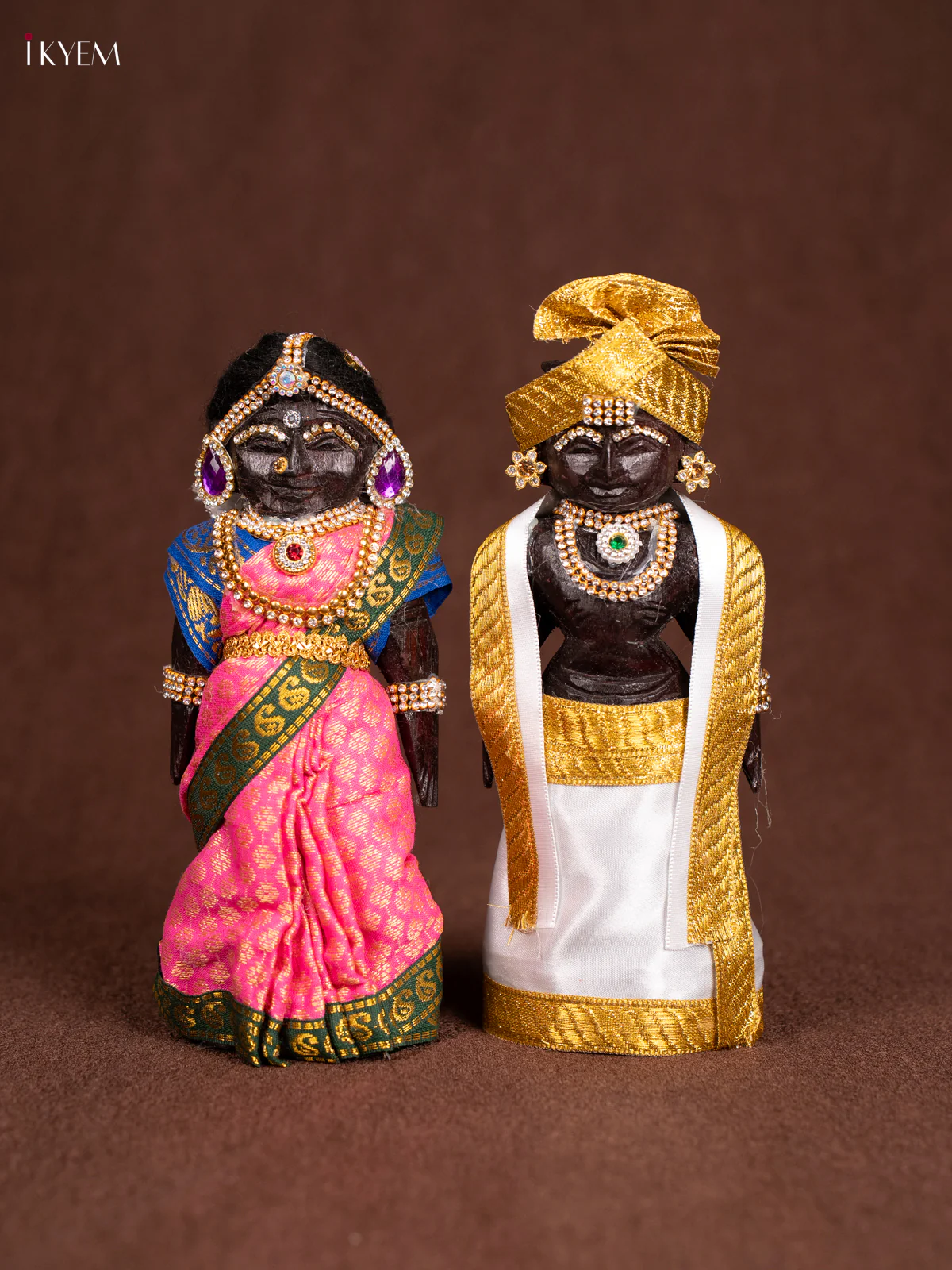 Iyengar Style Marapachi- Golu Display Doll - Seer Varisai-Pink 8 Inches - KN31262