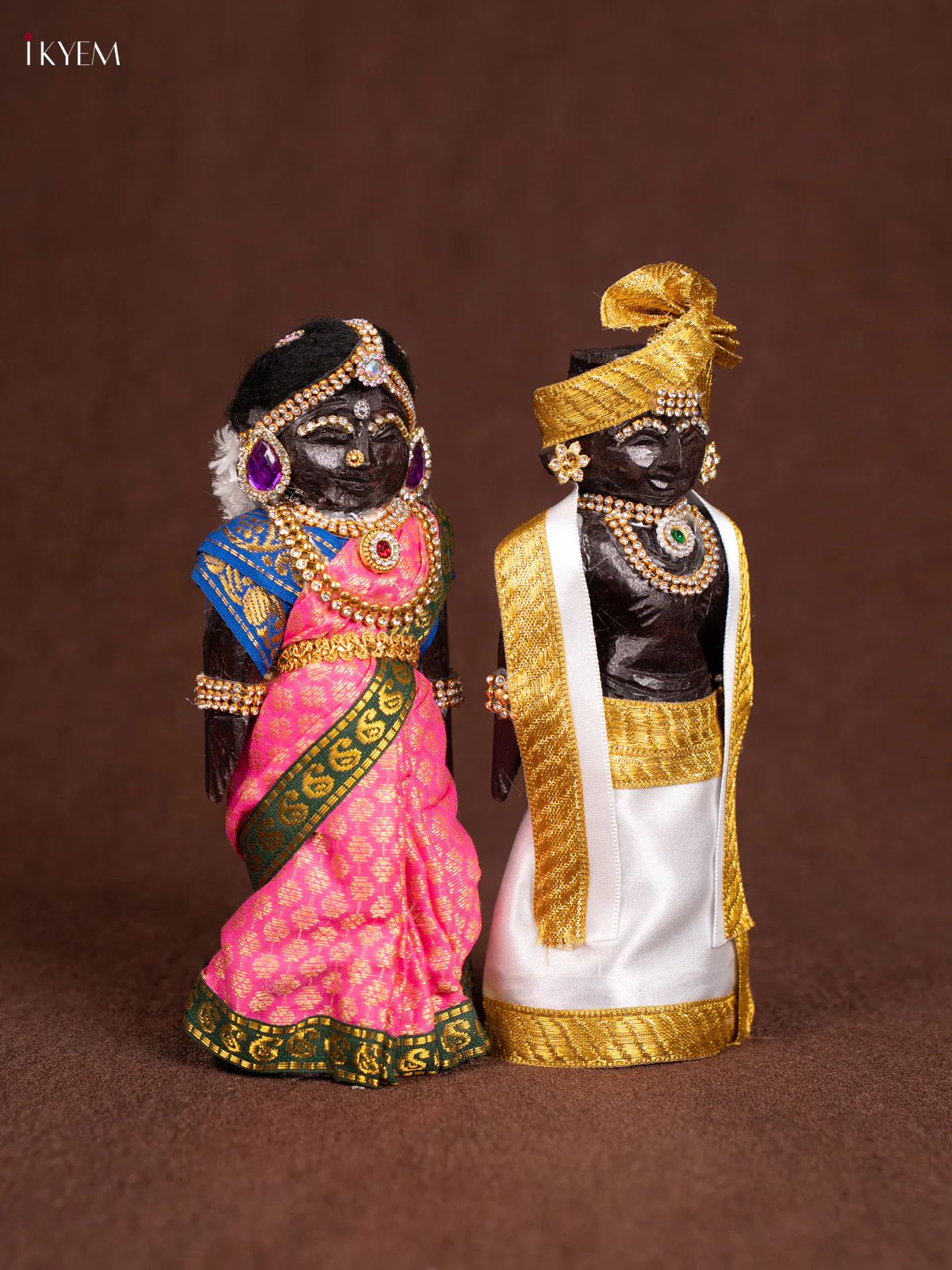 Iyengar Style Marapachi- Golu Display Doll - Seer Varisai-Pink 8 Inches - KN31262 - Image 2