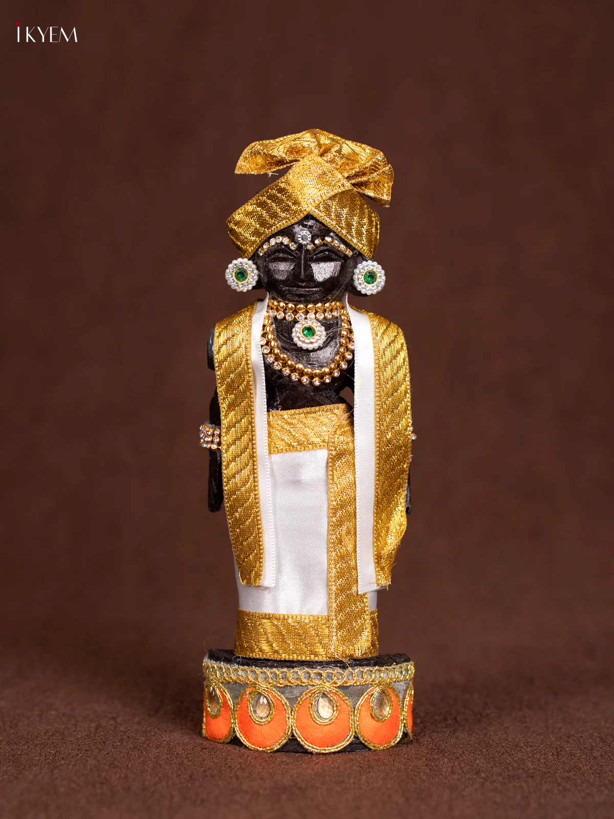 Iyengar Style Marapachi- Golu Display Doll -Seer Varisai- Yellow 8 Inches - KN31263 - Image 4