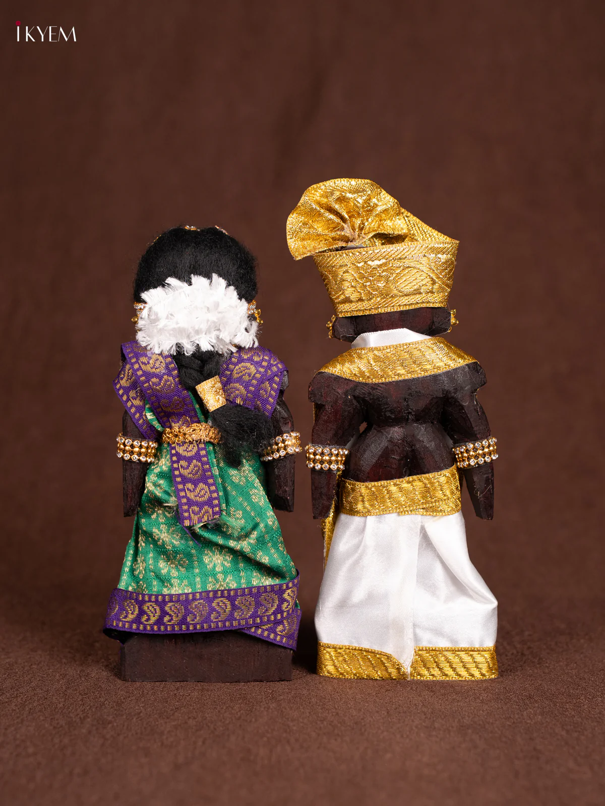 Iyengar Style Marapachi- Golu Display Doll - Seer Varisai-Green 8 Inches - KN31265 - Image 5
