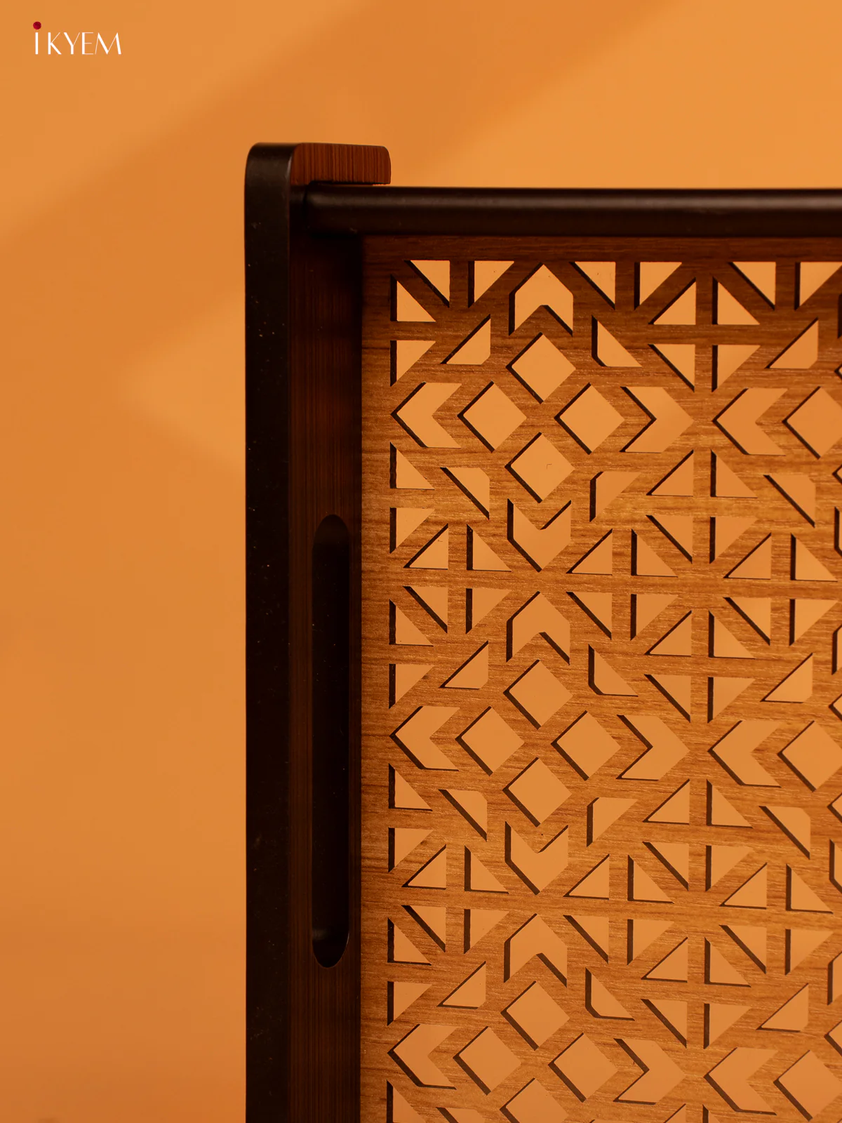 Wooden Tray With Laser-etched geometric patterns (16×10)- KL18144 - Image 3