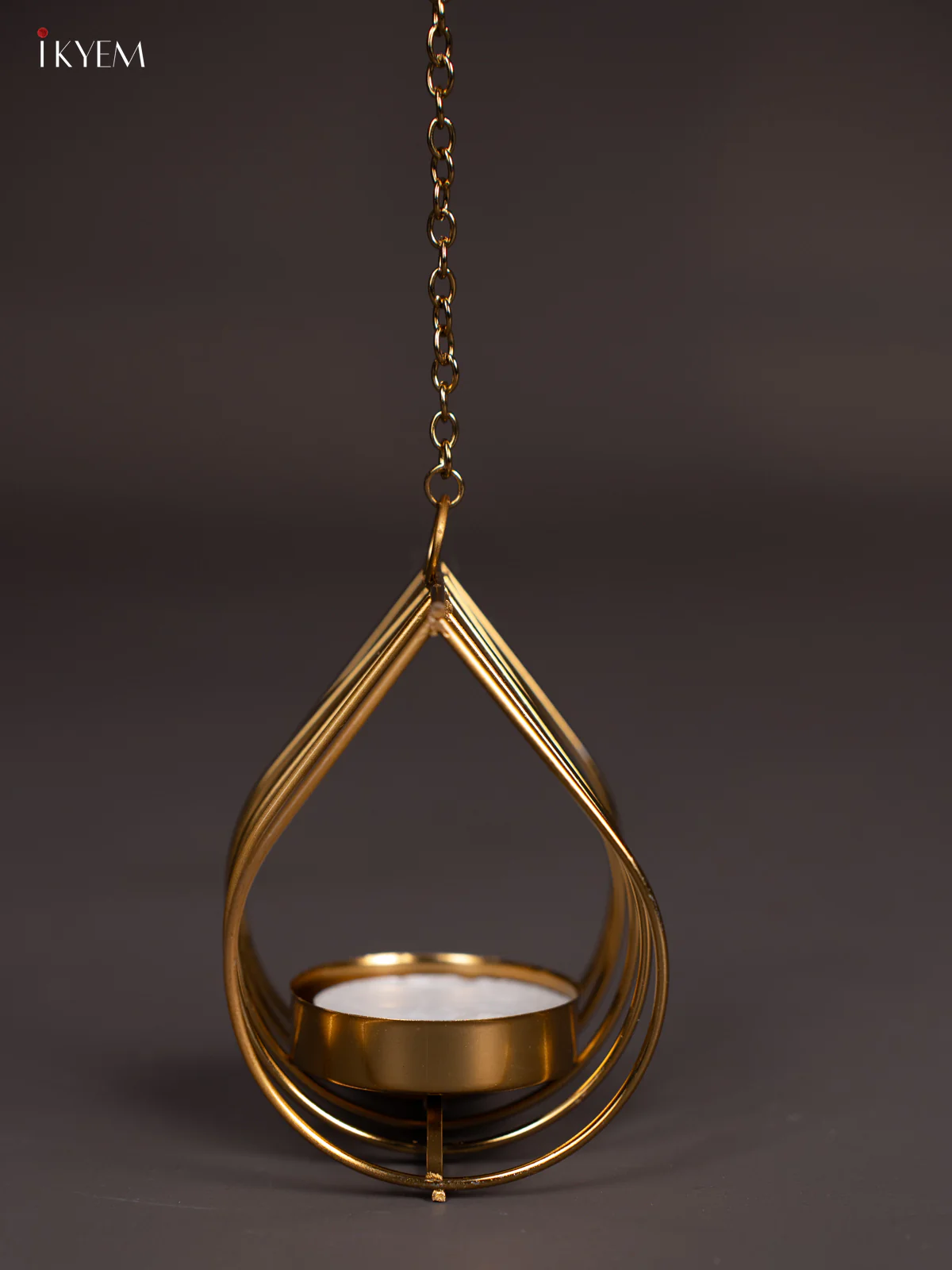 Elegant Leaf Designed Wall Hanging T Light Candle Holder (3 Inches) - KI14117 - Image 3
