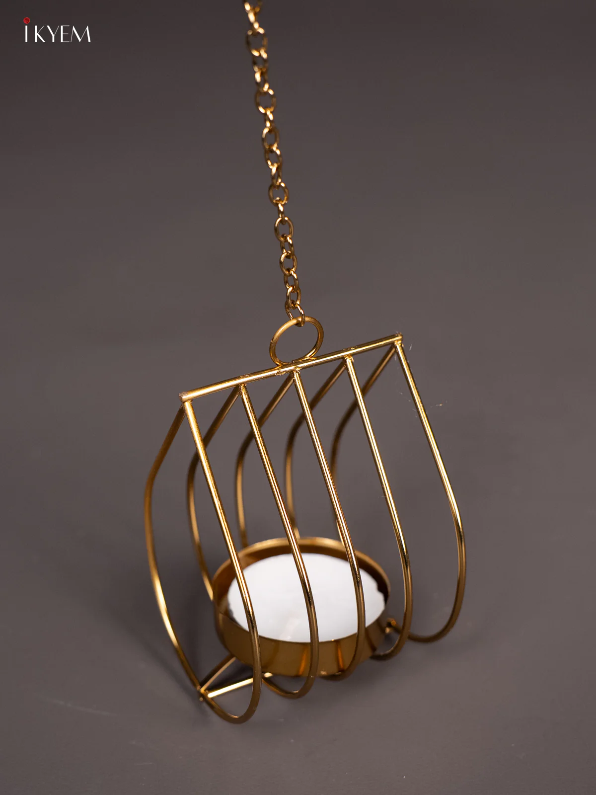 Elegant Leaf Designed Wall Hanging T Light Candle Holder (3 Inches) - KI14117 - Image 4