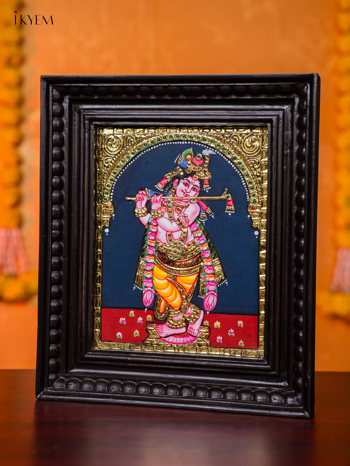 Enchanting BalaKrishna Tanjore painting (13*11 inches) - KJ03140 - Image 2