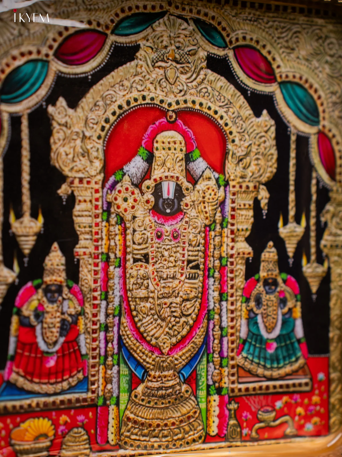 Divine Lord Balaji Printed Metal Trays - KF25150 - Image 3