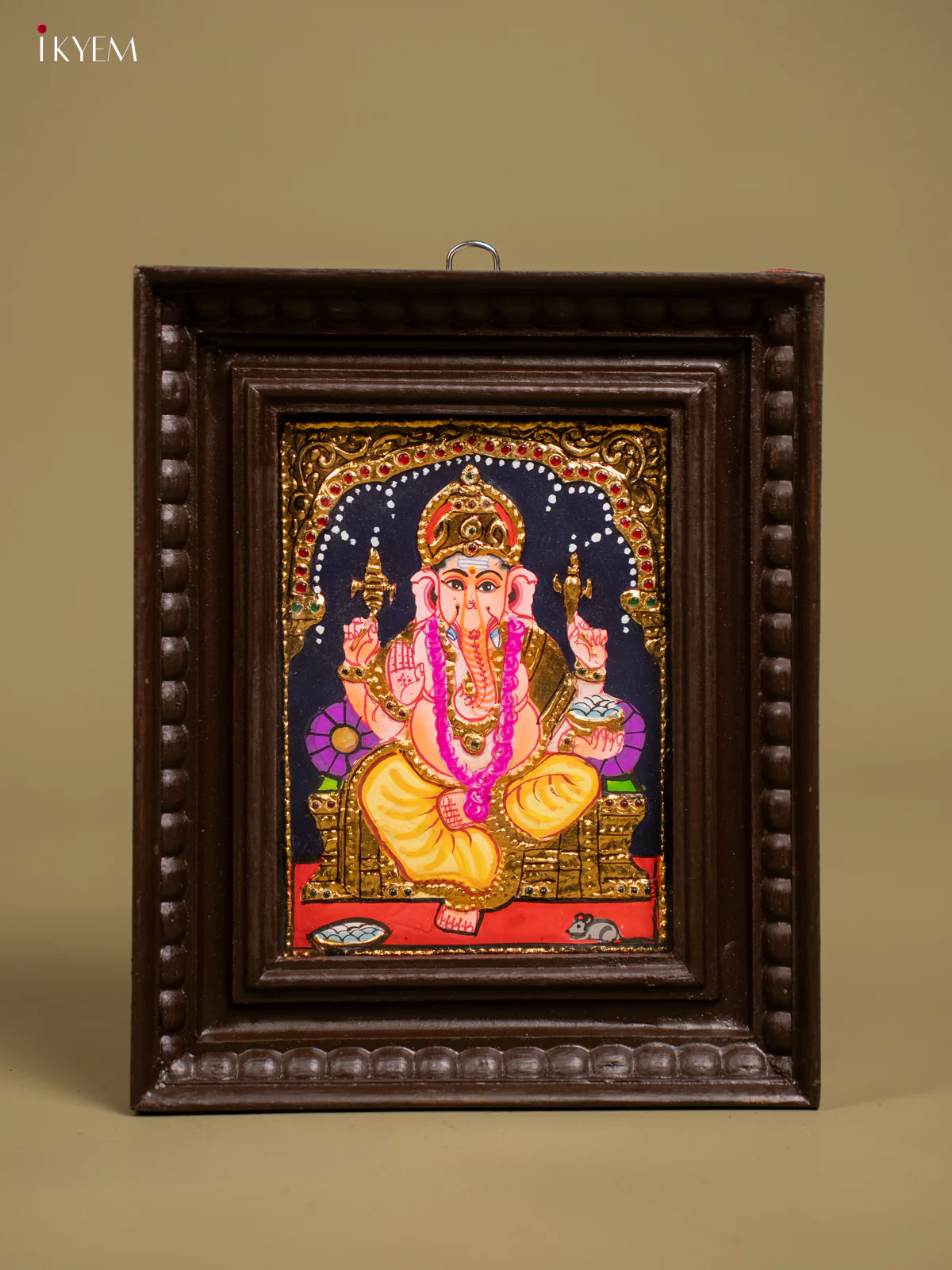 Ganesha Tanjore painting - Tanjore Painting (11x9) Inch - KF26132