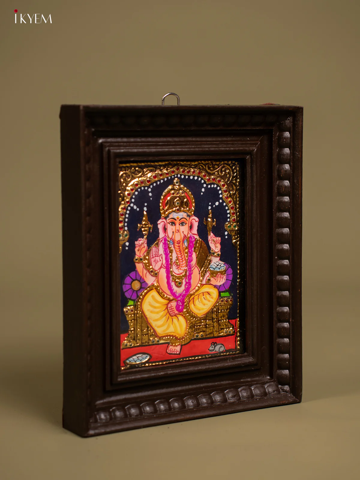 Ganesha Tanjore painting - Tanjore Painting (11x9) Inch - KF26132 - Image 2