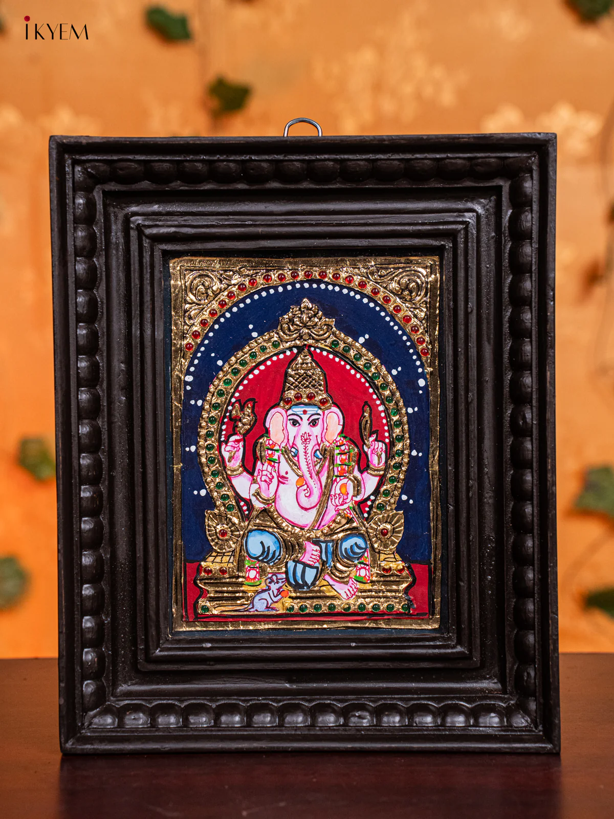 Lord Ganesha Tanjore Painting - (11x9) Inch - KH26112