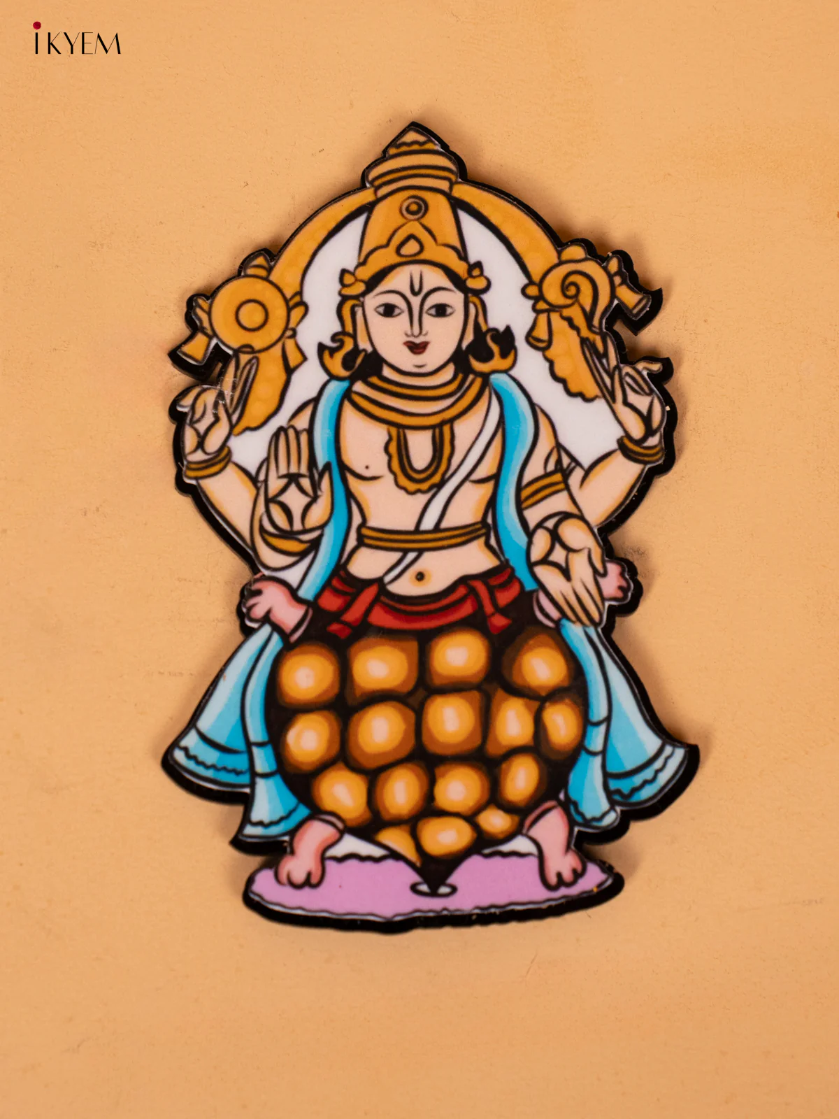 Lord Vishnu's Dasavatharam Printed ACRYLIC FRIDGE MAGNETS SET - KC20144 - Image 3