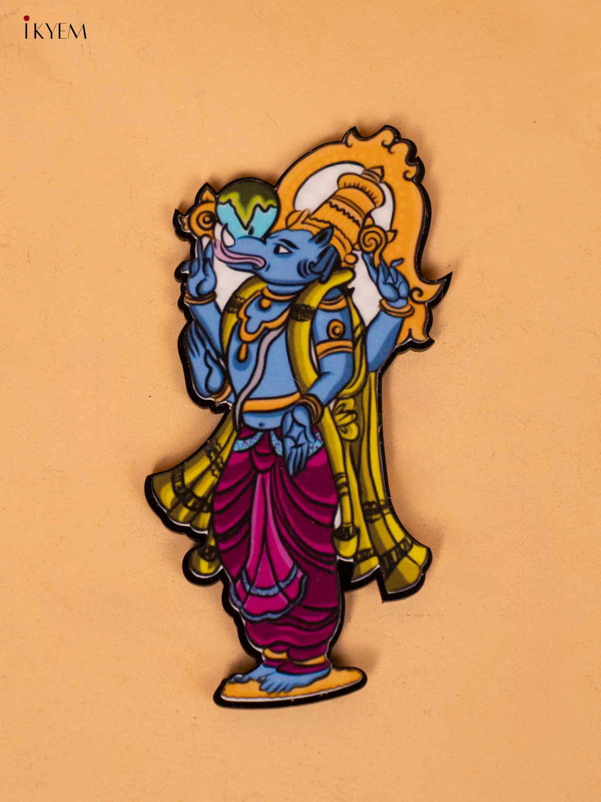 Lord Vishnu's Dasavatharam Printed ACRYLIC FRIDGE MAGNETS SET - KC20144 - Image 4