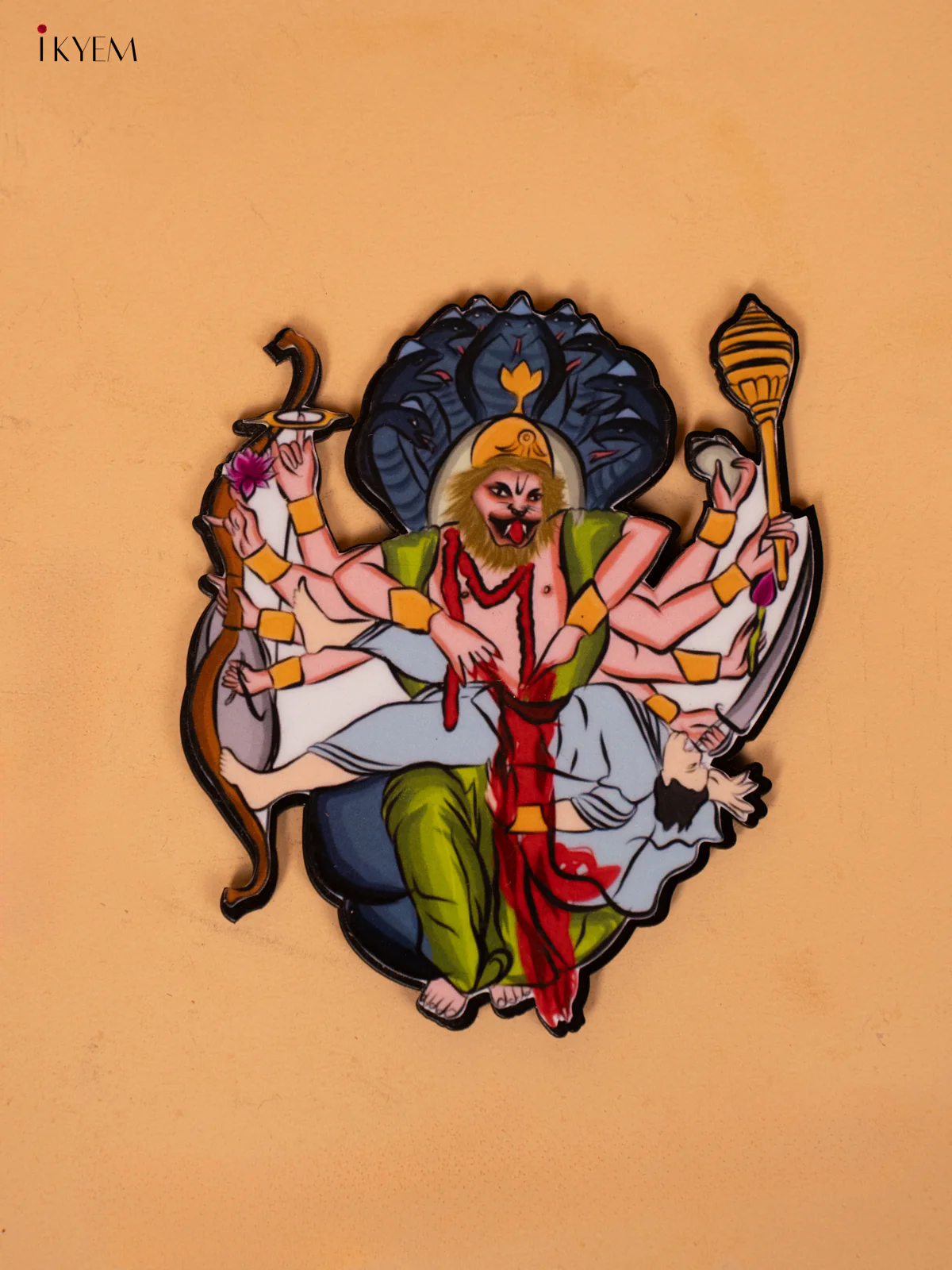Lord Vishnu's Dasavatharam Printed ACRYLIC FRIDGE MAGNETS SET - KC20144 - Image 5