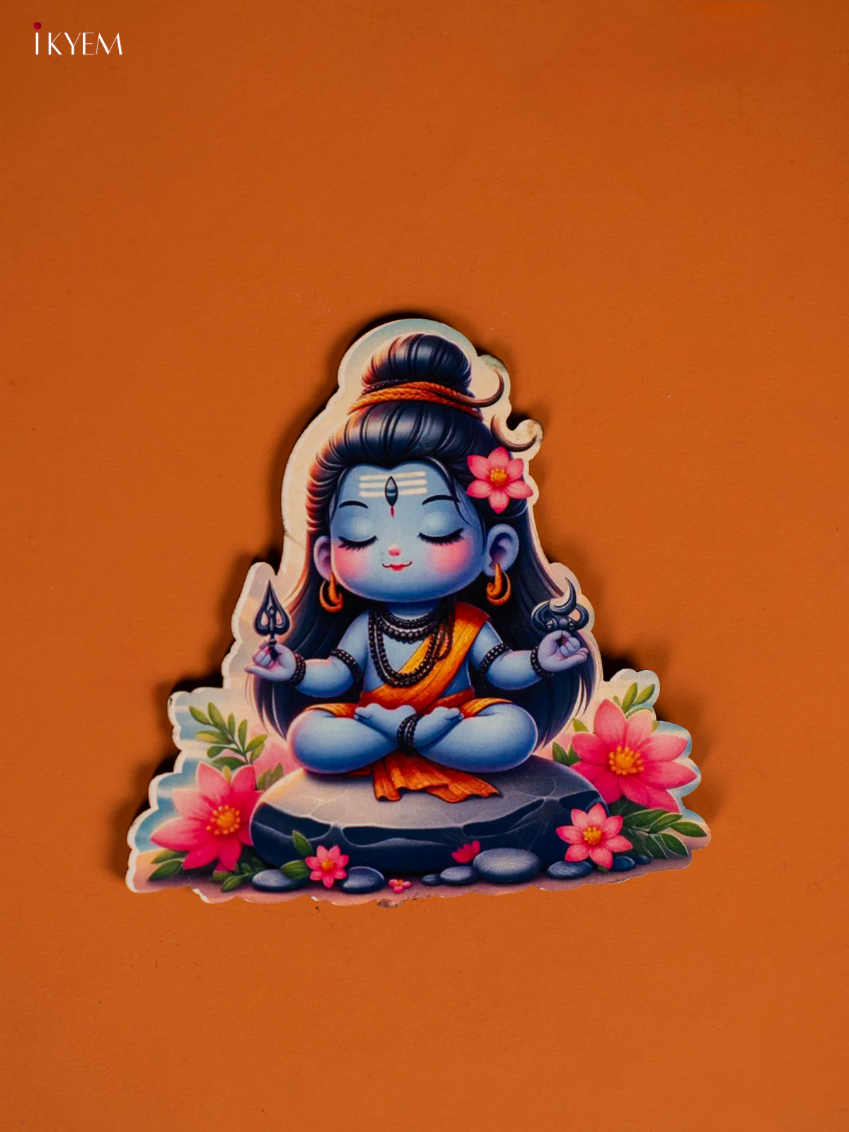 Meditating Baby shiva Printed Photo Fridge Magnets - KF28119