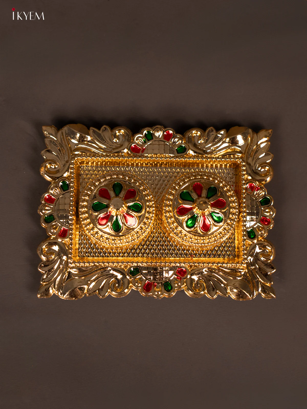 Beautiful Meenakari Haldi Kumkum Holder - KG25202