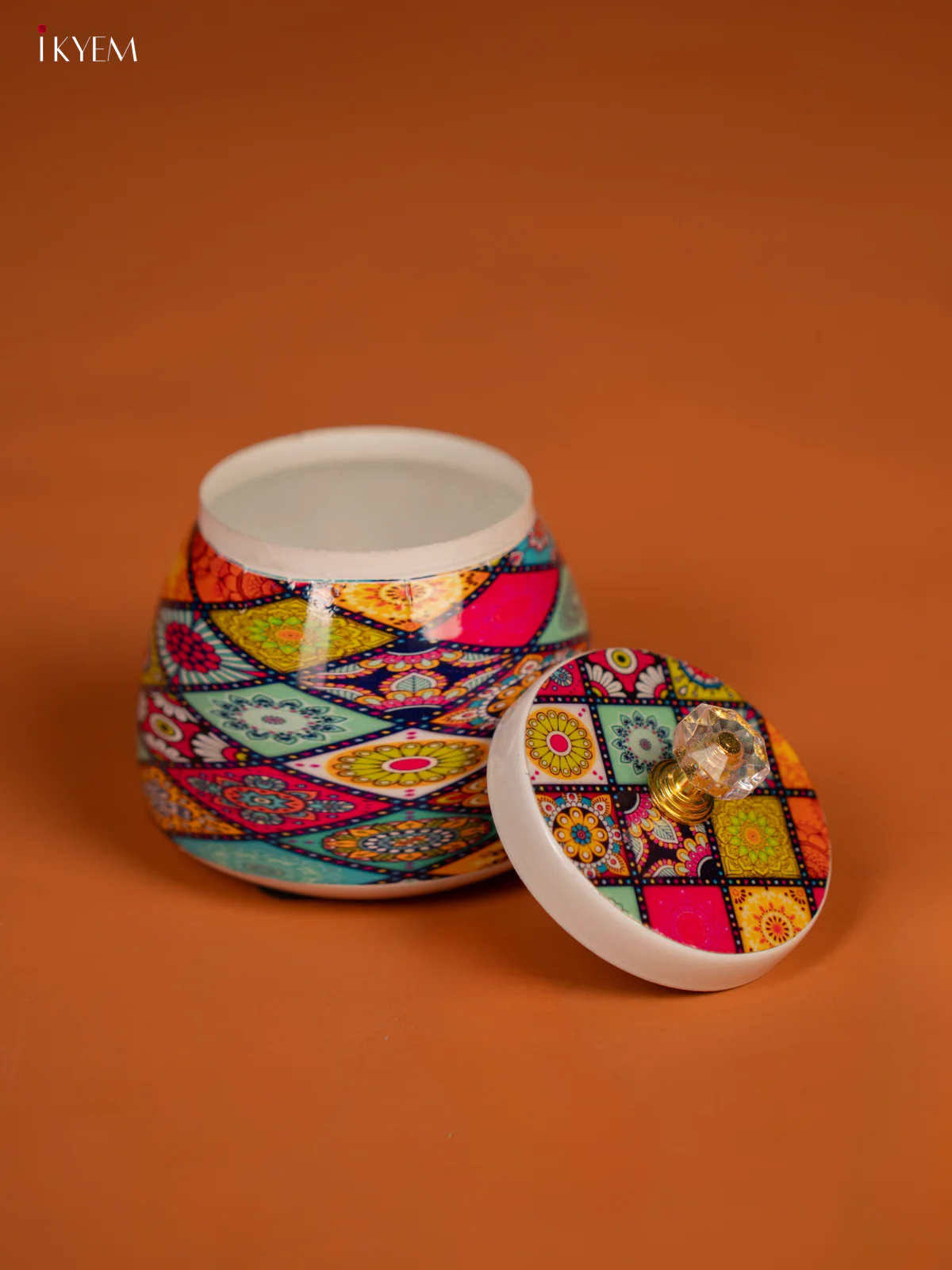 Mandala Art Printed MultiColour Dry fruits Jars - KF30119 - Image 4