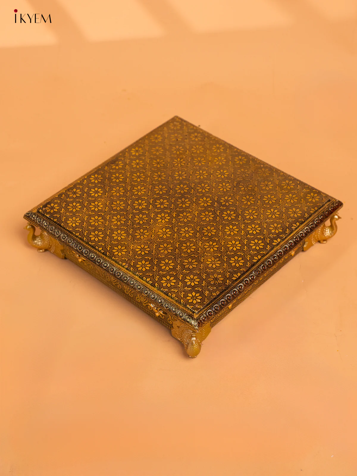 Elegant Gold Oxidized Bajot with Peacock Legs - KC17111 - Image 2