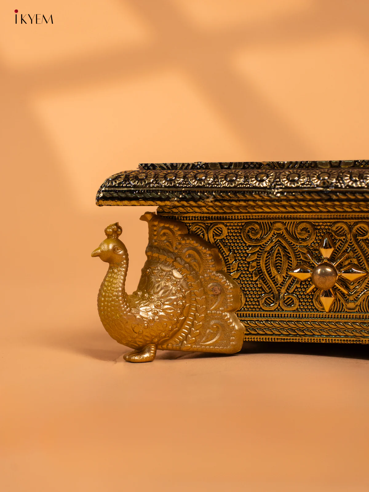 Elegant Gold Oxidized Bajot with Peacock Legs - KC17111 - Image 3