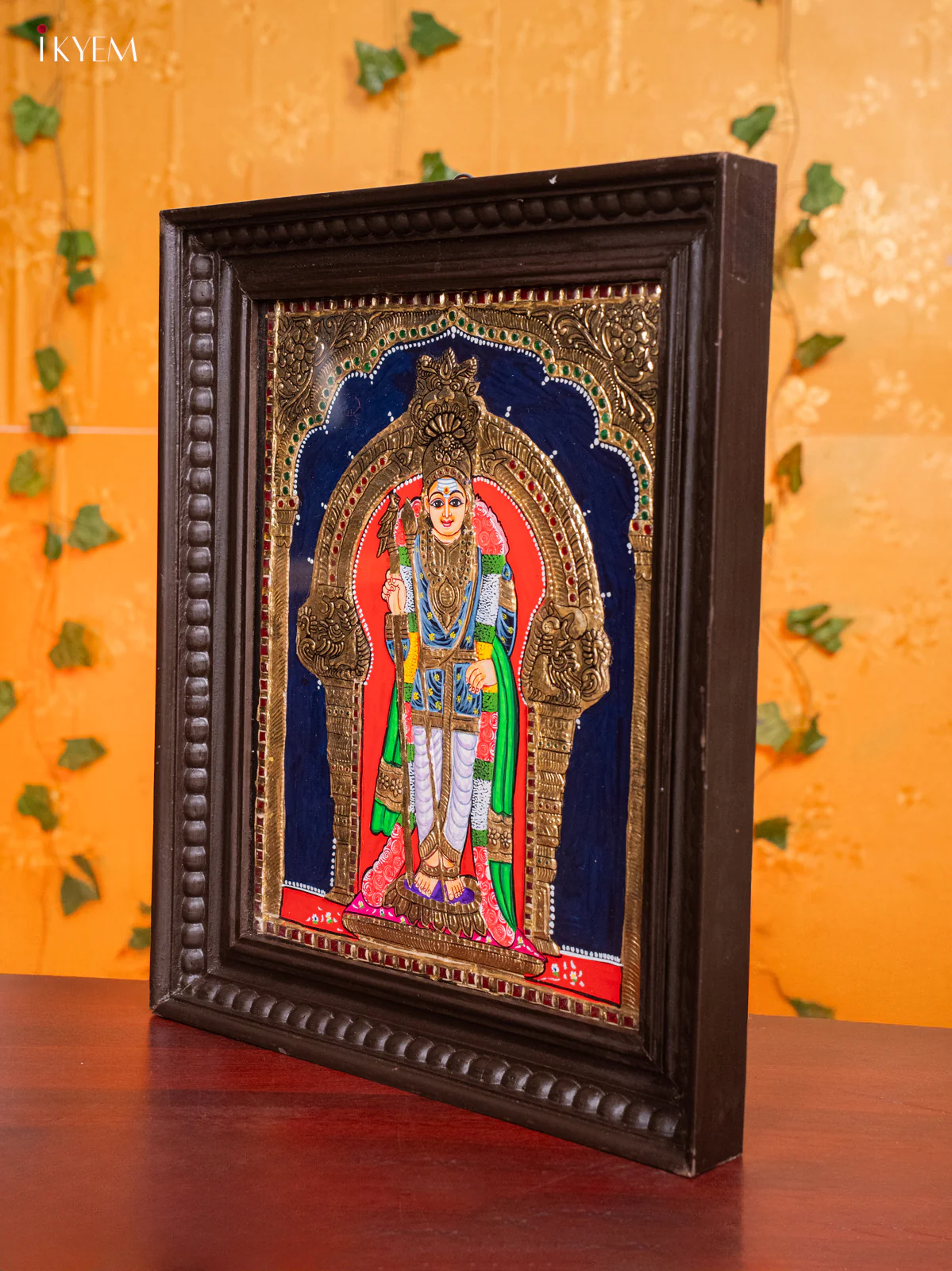 Raja Alangara Palani Andavar Tanjore painting - (18x15) Inch - KH26185 - Image 4
