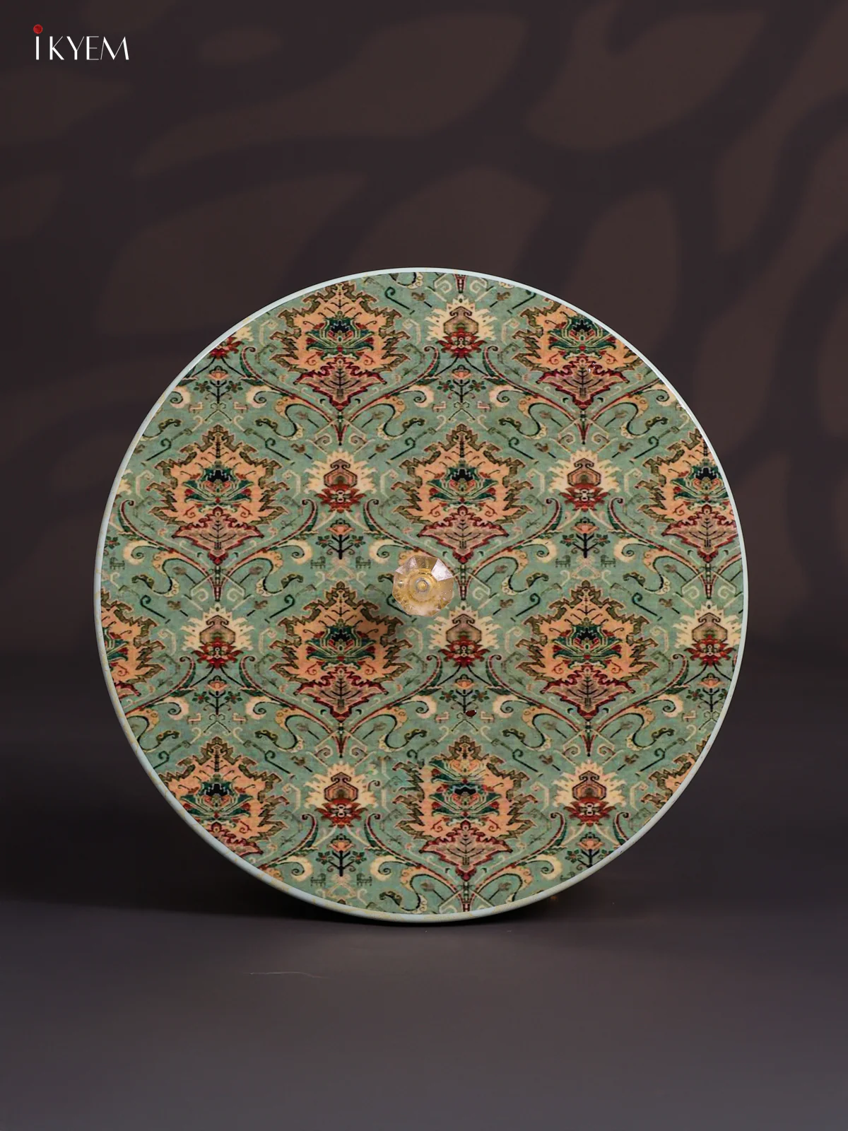 Pretty Pastel Green masala storage box In Steel - 8 Inch - KJ30124 - Image 4