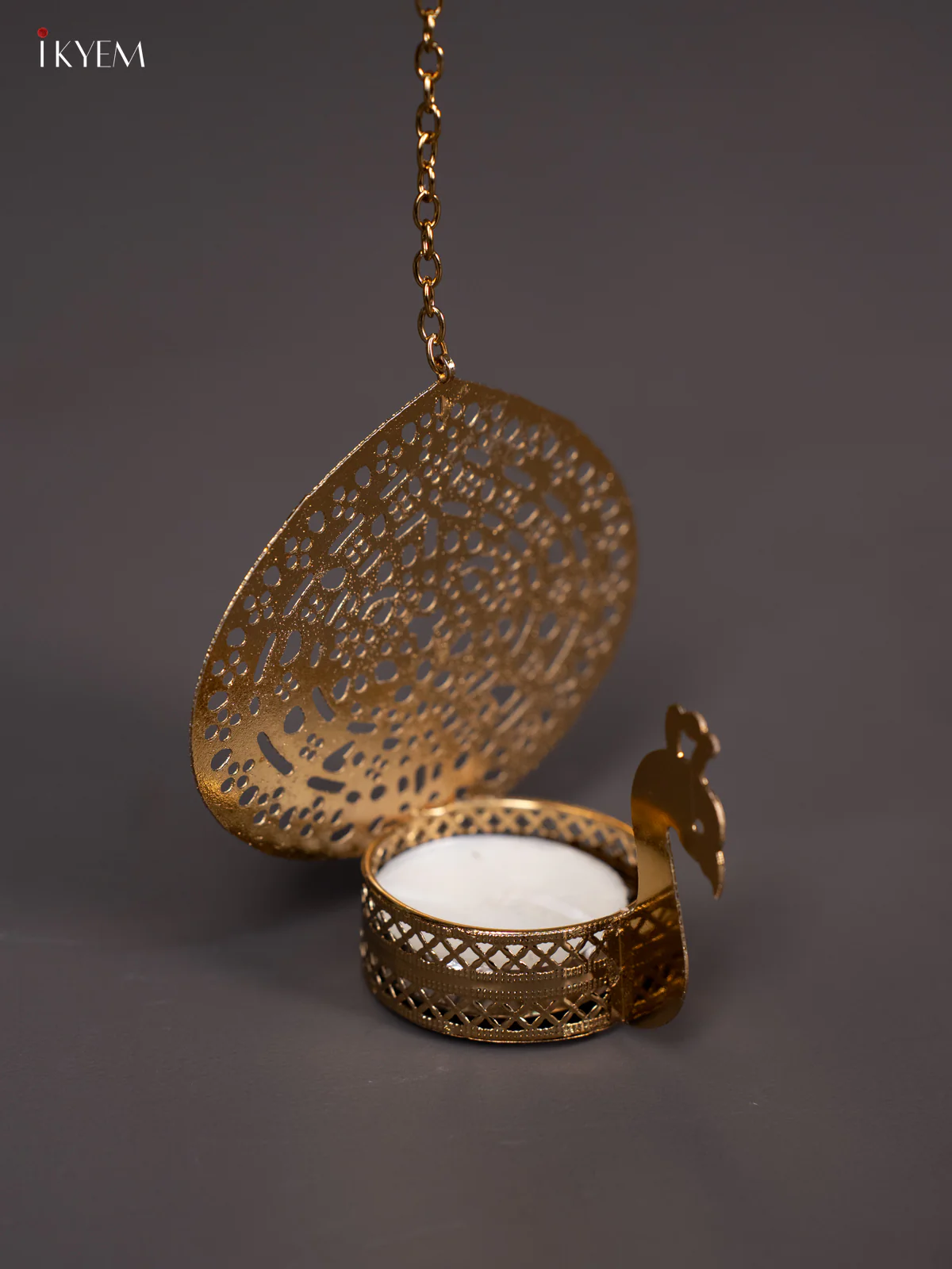 Exquisite Peacock Wall Hanging T Light Candle Holder (3.5 Inches) - KI14120 - Image 2