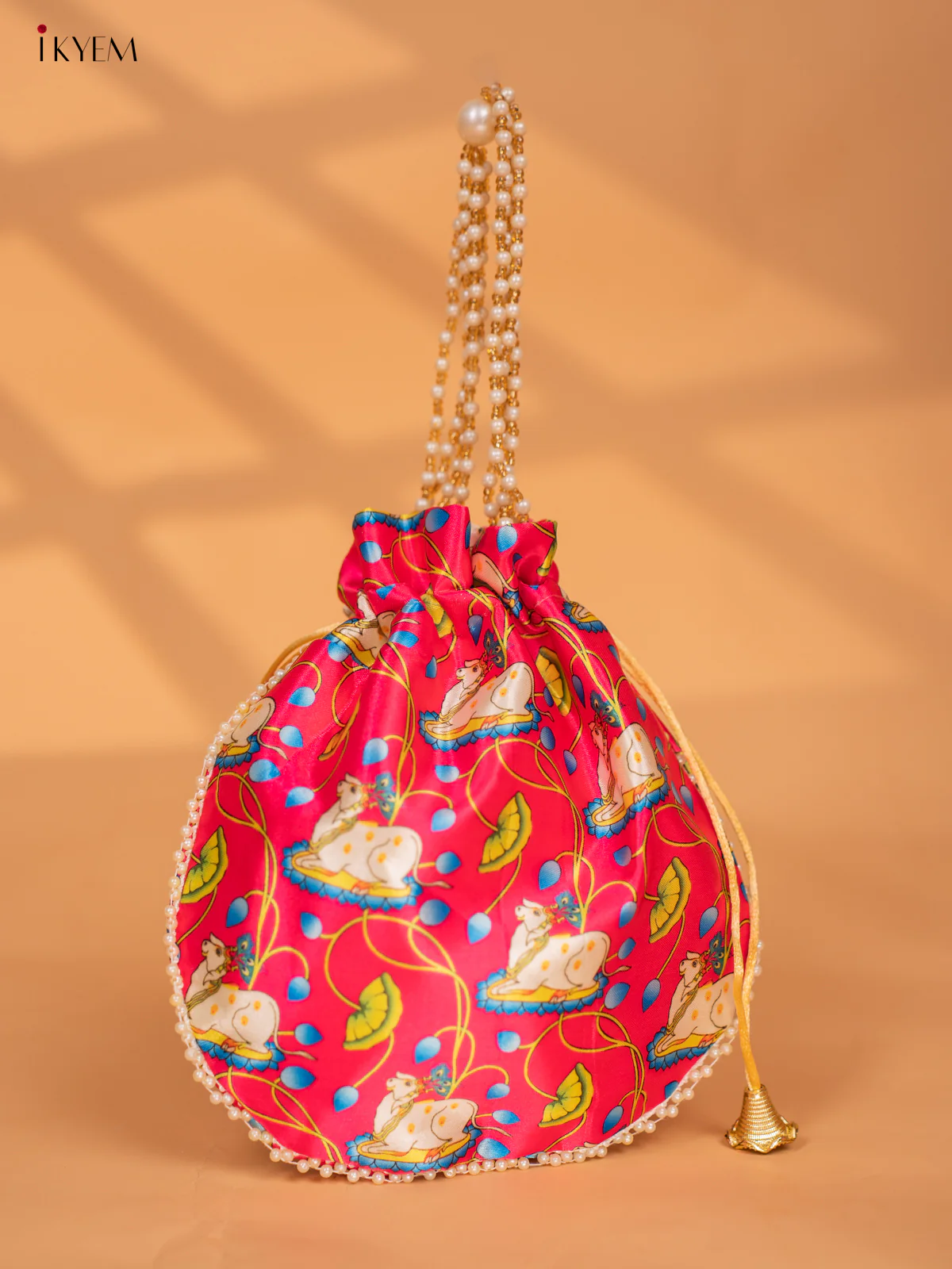 Digital Printed Pichwai Potli Bags - KC29116 - Image 4