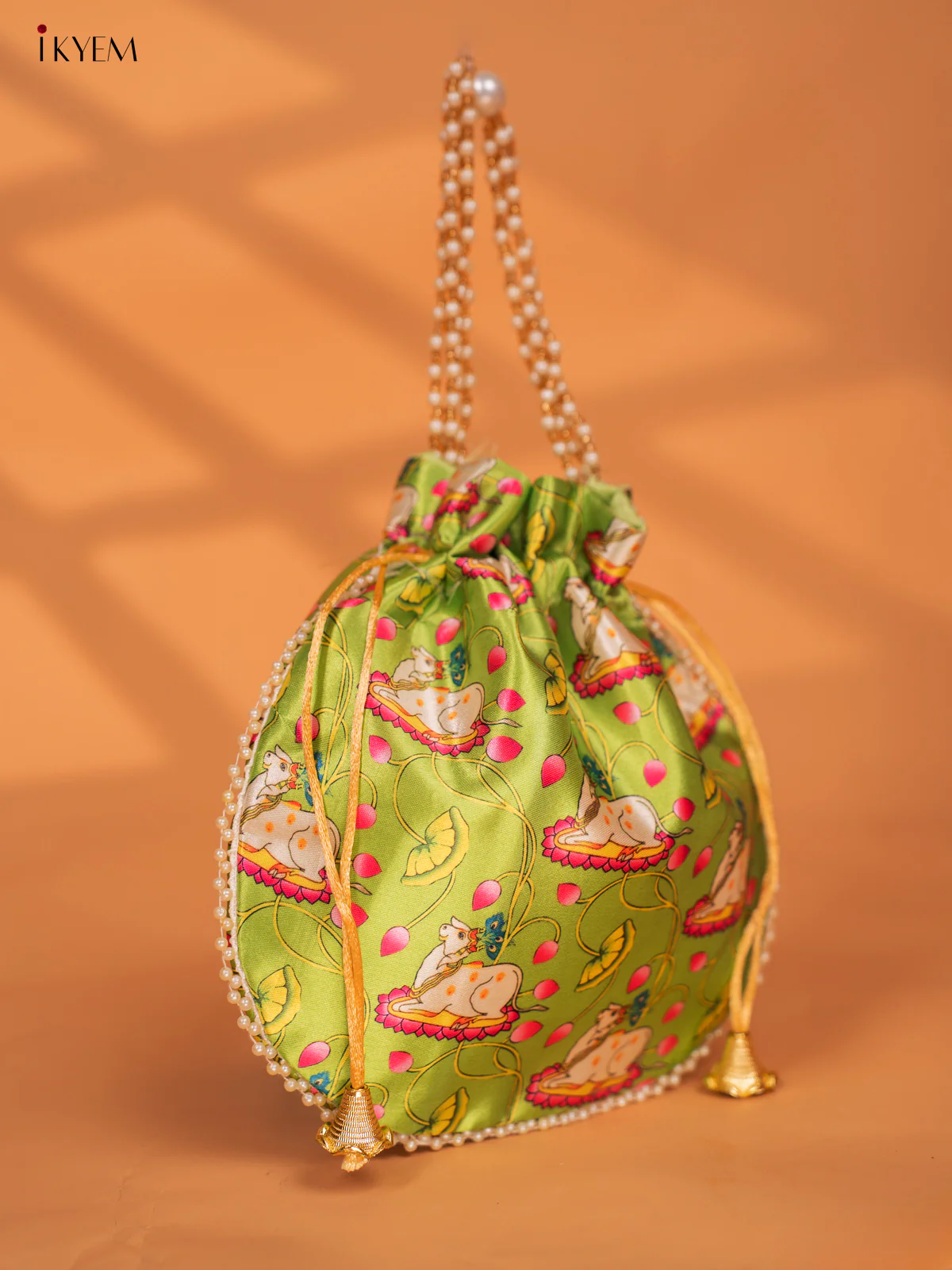 Digital Printed Pichwai Potli Bags - KC29116 - Image 6