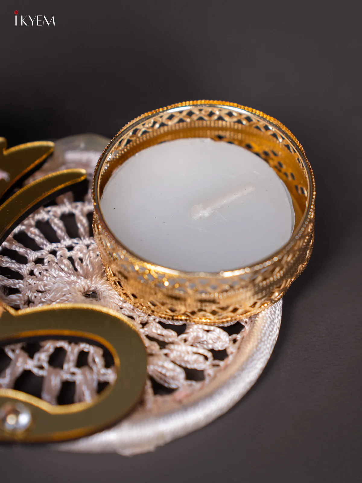 Decorative Pink Fancy Candle Holder - KI14121 - Image 2