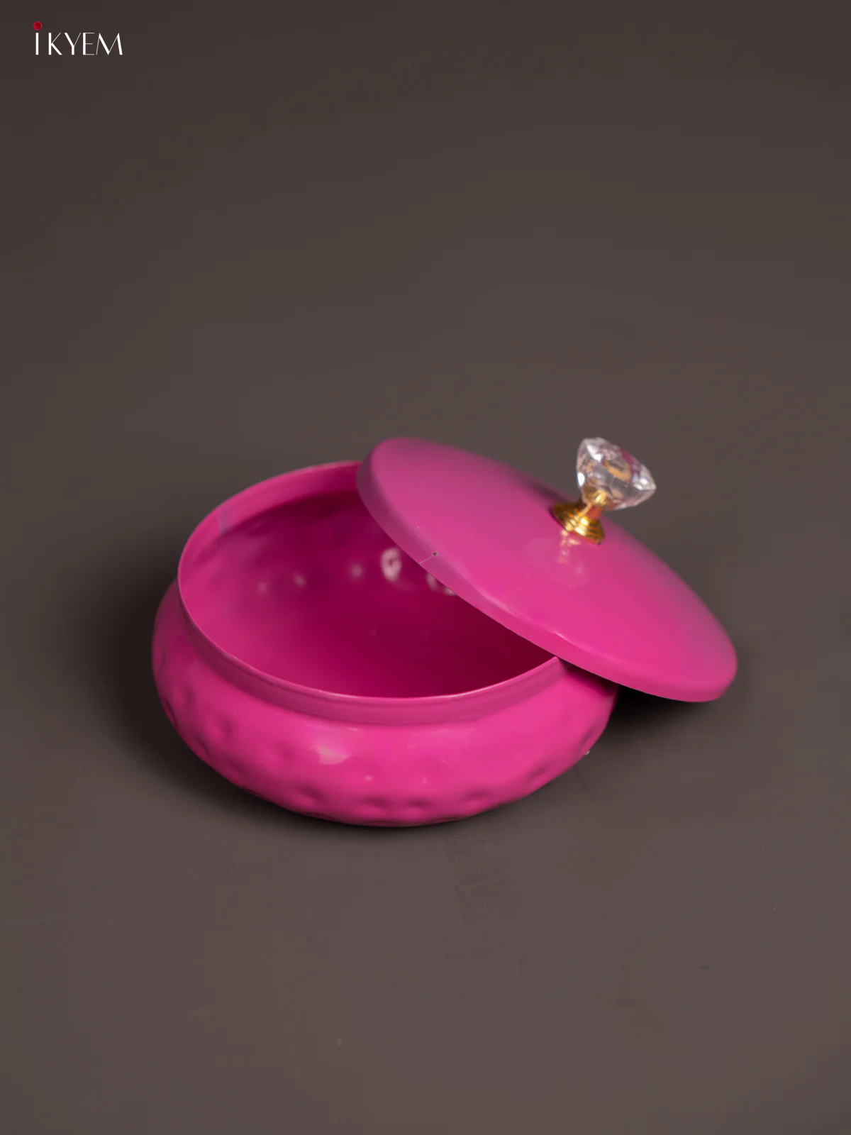 Pink Colour Metal dry fruits jar With Lid - KI09180 - Image 2