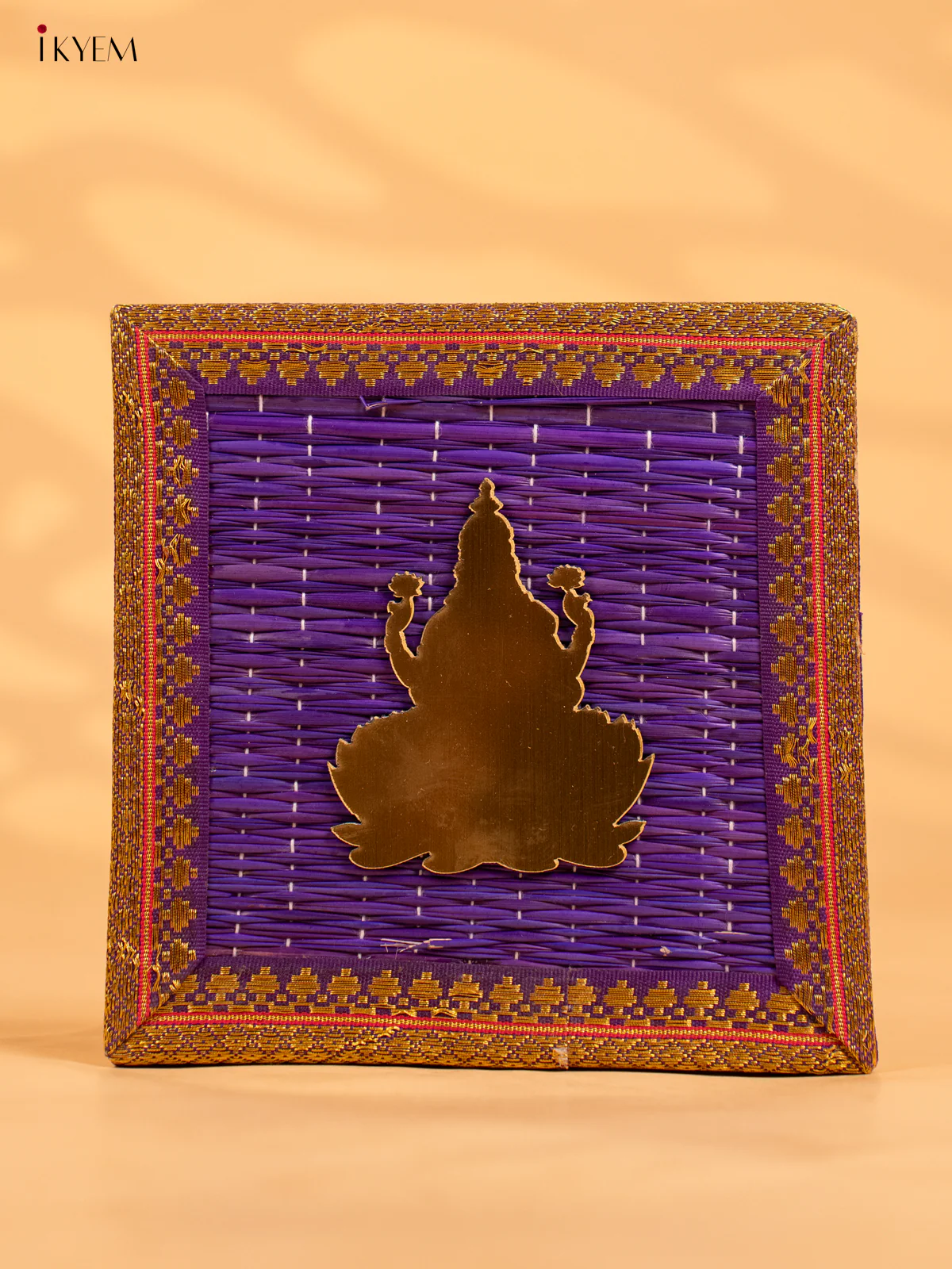 Purple Korai Gift Box with Net Potli - KB17139 - Image 3