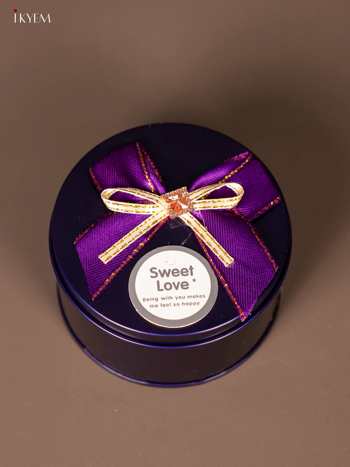 Charming Purple Round Gift Box - KH14112