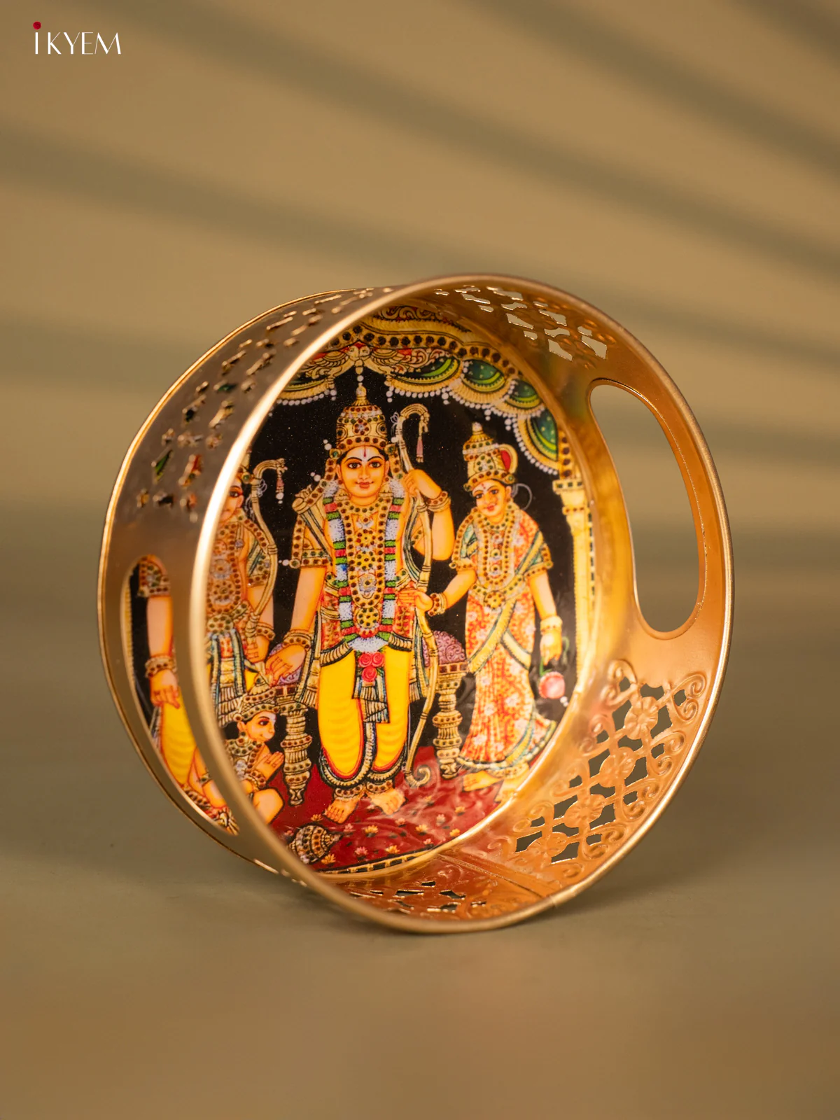 Stunning Ram, Sita & Lakshman With Hanuman ji Printed Metal Tray - KH05179 - Image 2