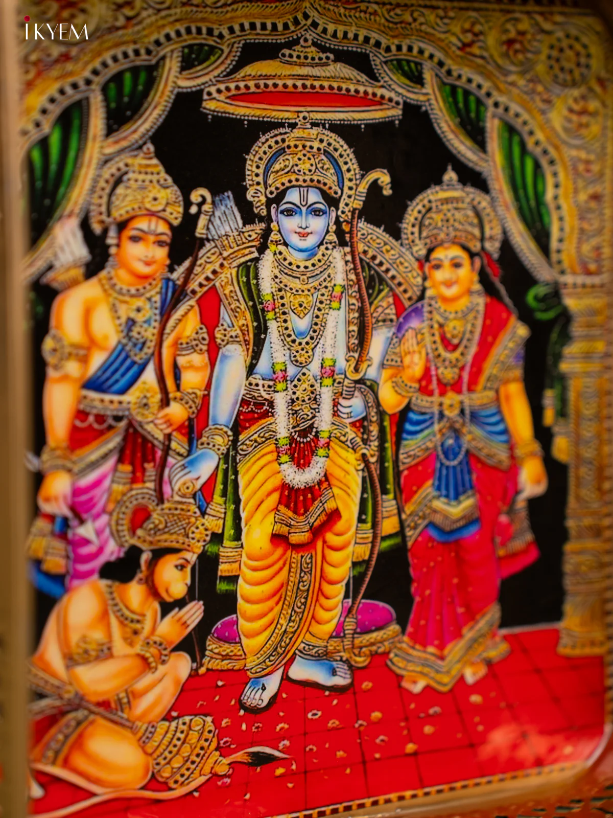 Ramapattabishegam Printed Square Metal tray - KF25158 - Image 3
